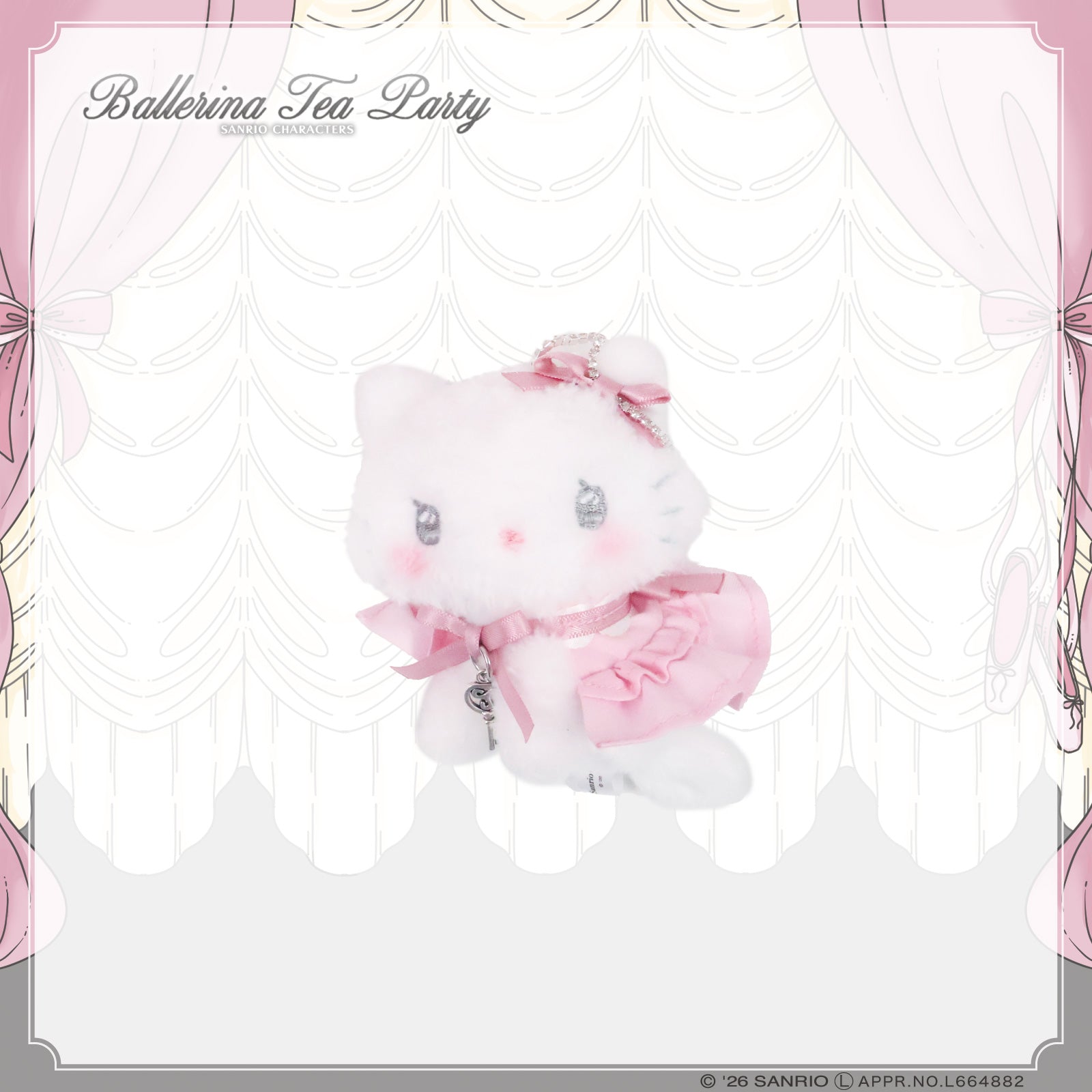 《LAFARYオリジナル》バレリーナティーパーティー♡ぬいぐるみマスコット チャーミーキティ