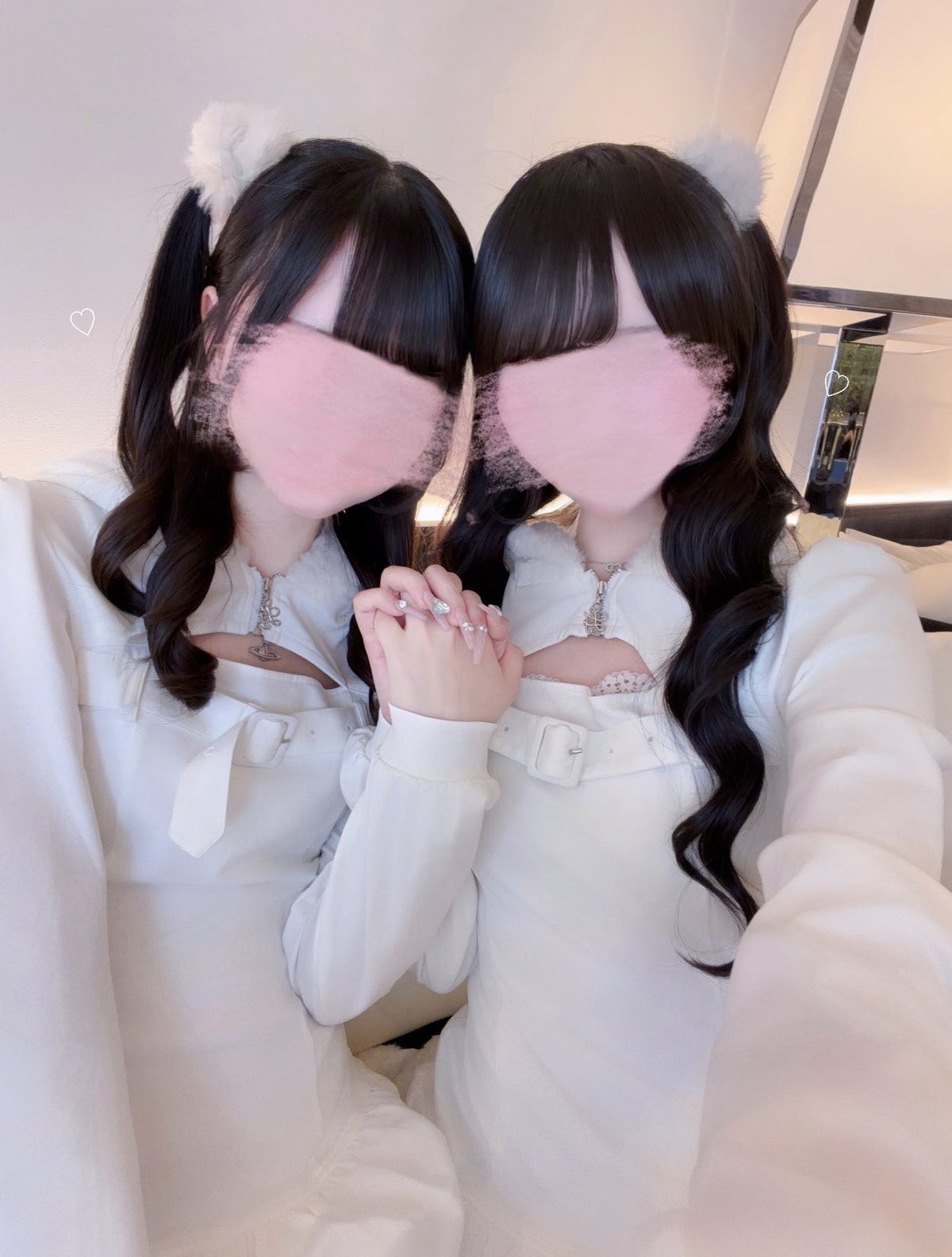 《LAFARY closet》ボアティアードパーカーワンピ