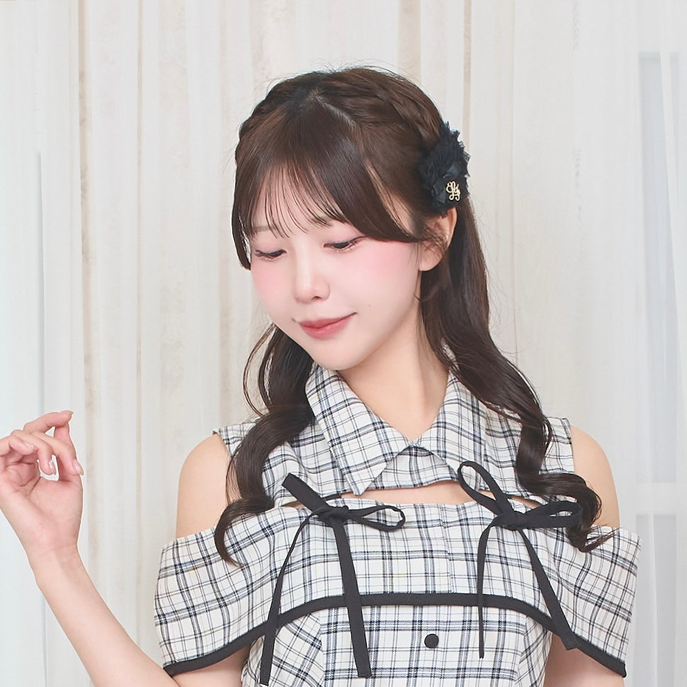 《LAFARY closet》チュールフリルヘアクリップ
