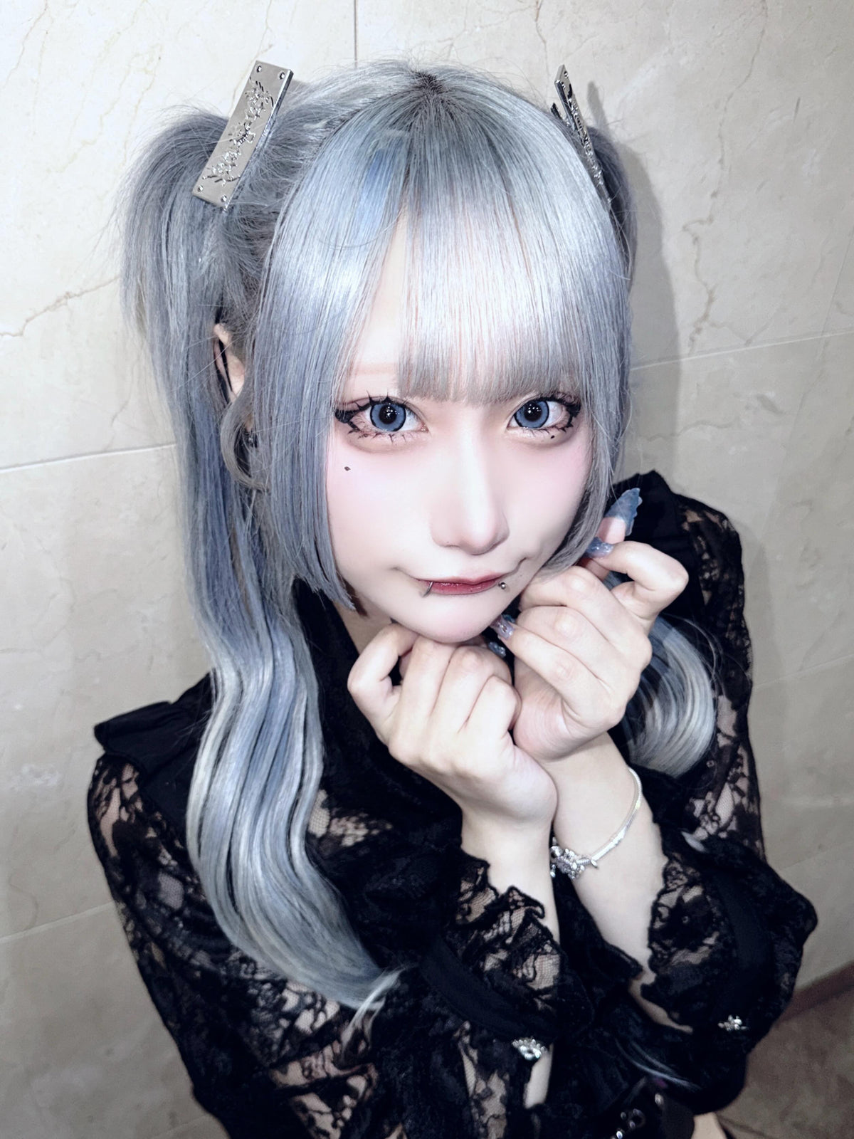 《mine》BrattYメタルプレートヘアピン