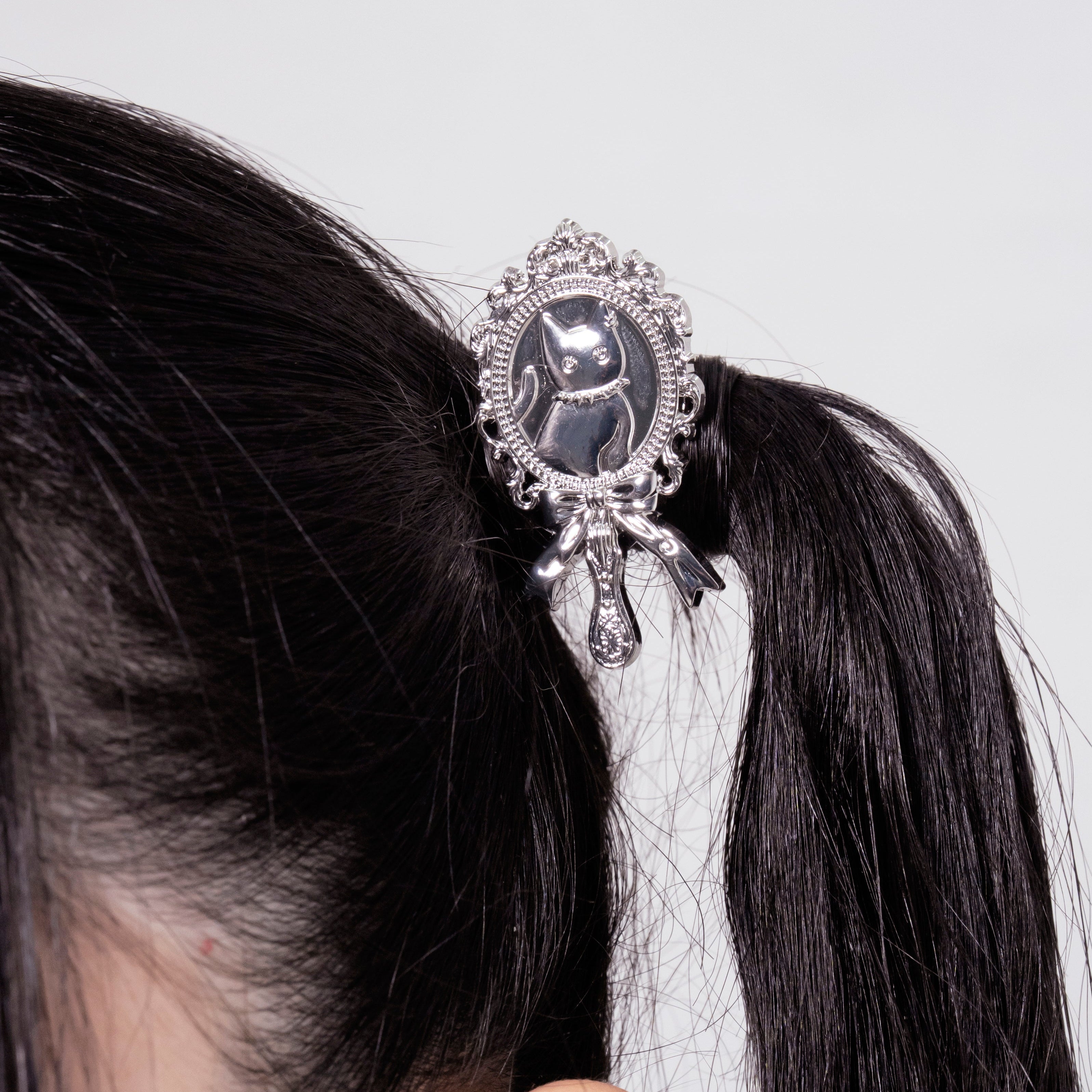 《mine》キャットシルバークリップ