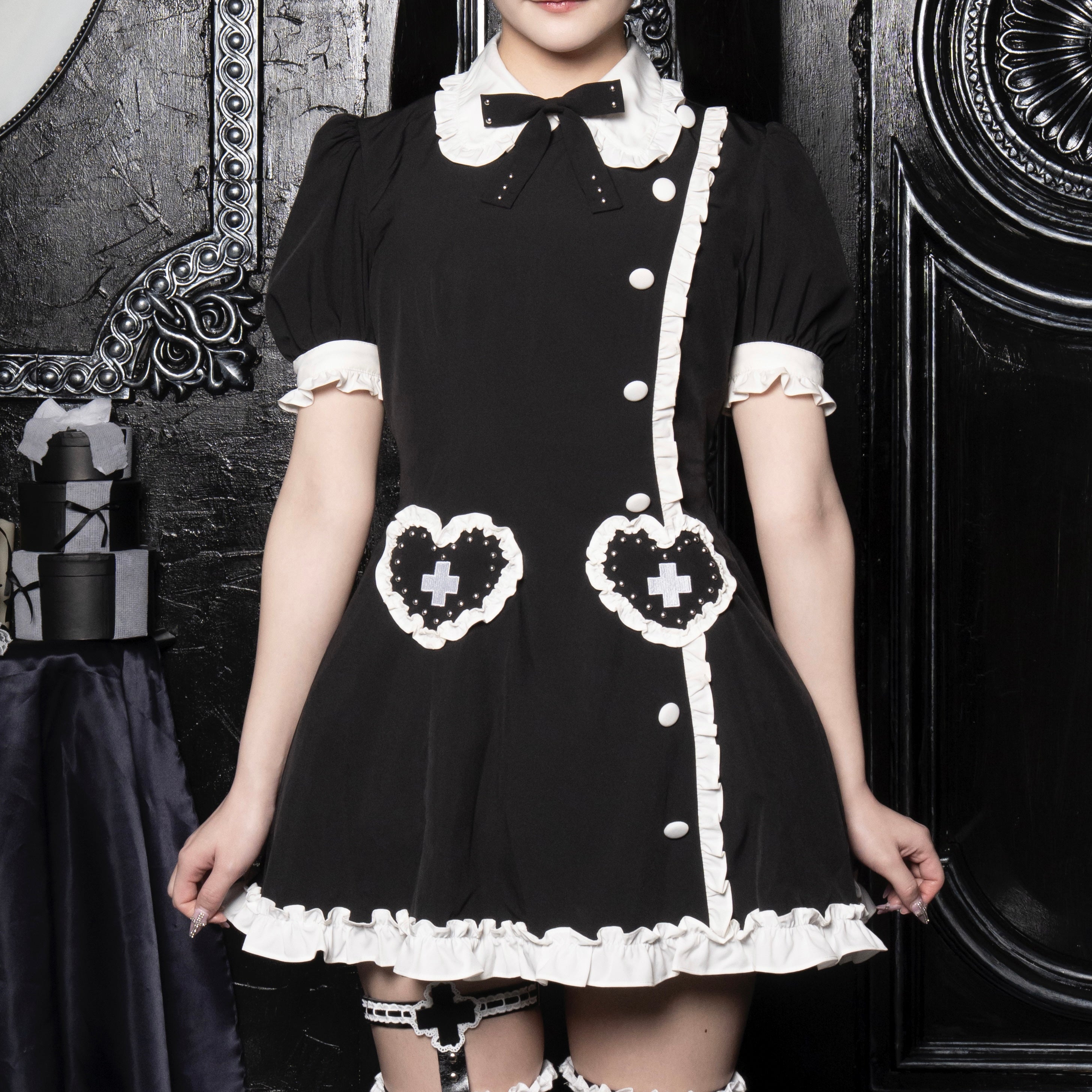 《mine》ナースハートワンピース