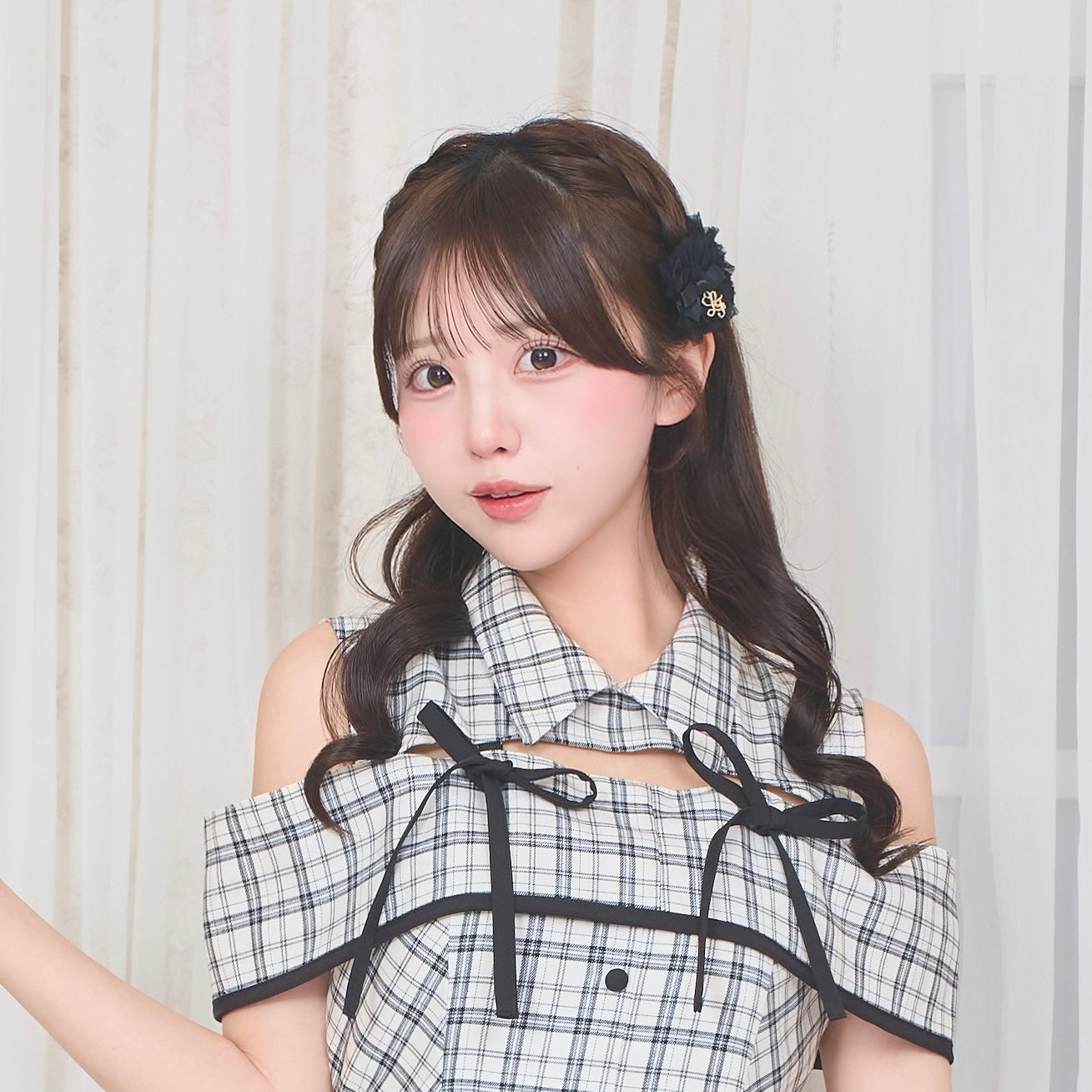 《LAFARY closet》チュールフリルヘアクリップ