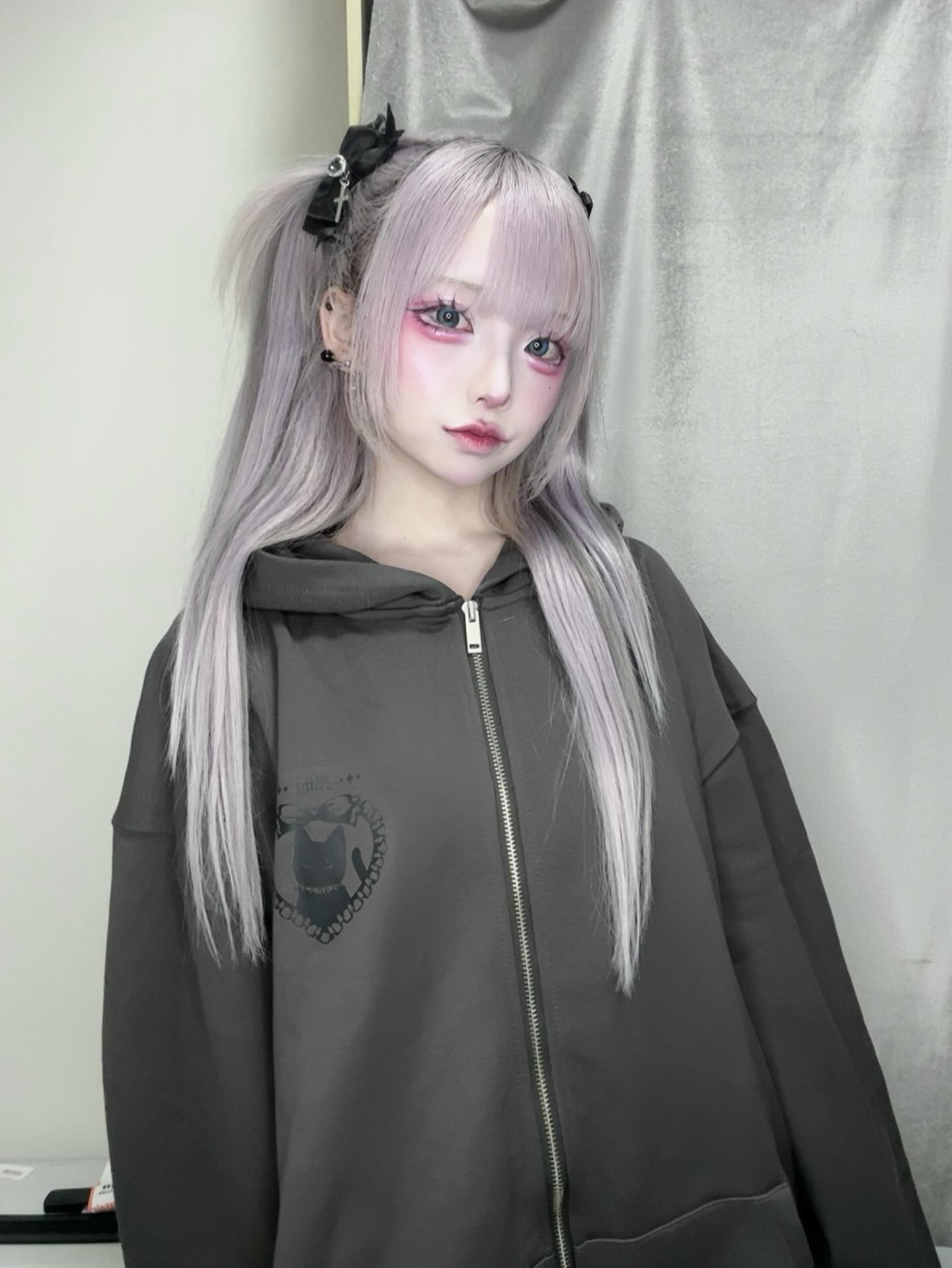 《mine》VelvetClawVenom オーバーサイズジップパーカー