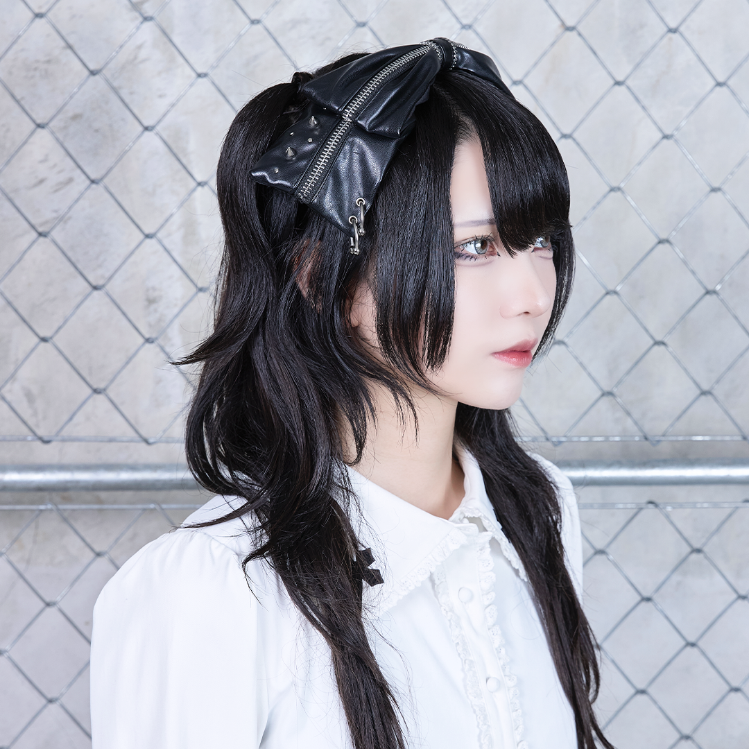 《mine》ジップリボンカチューシャ