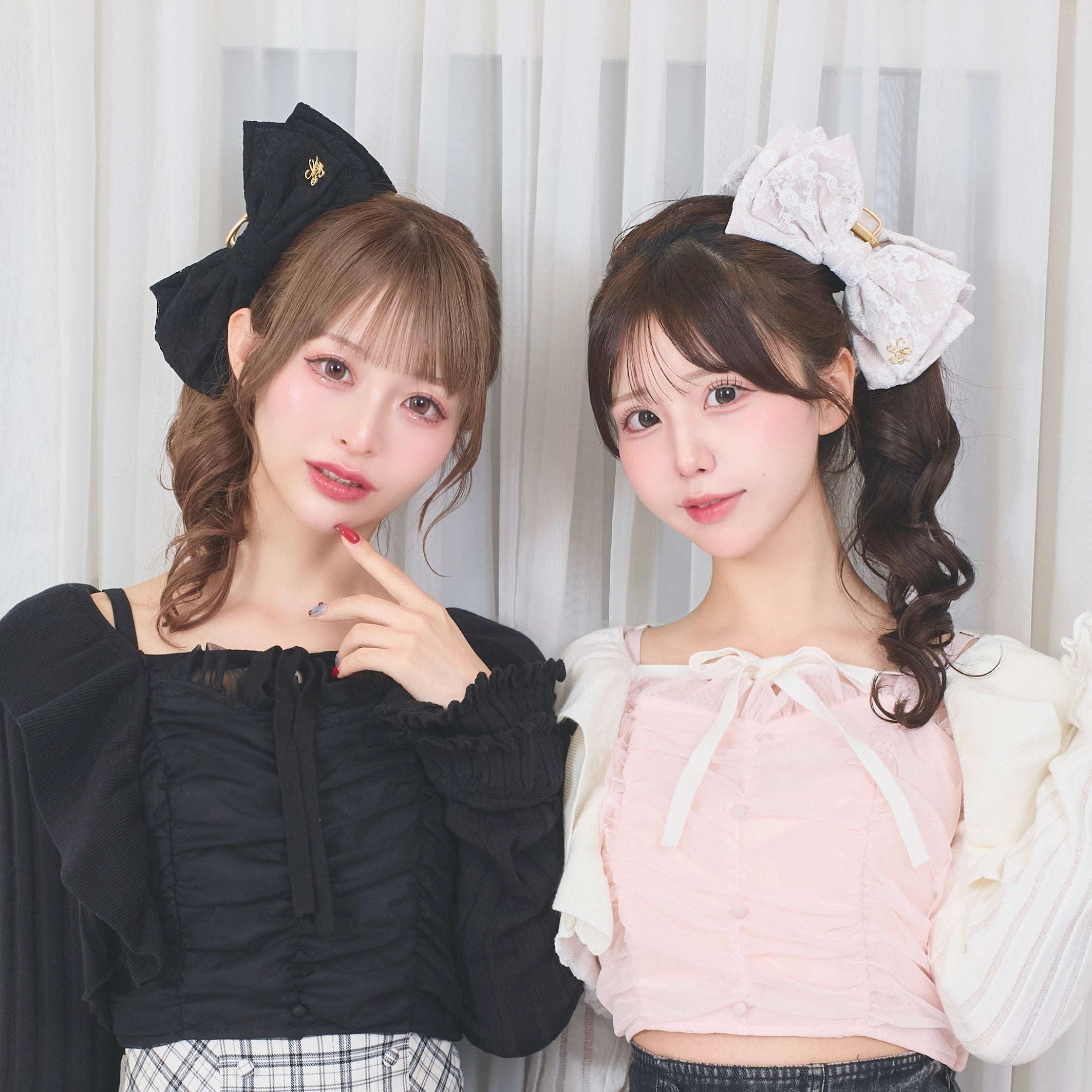 《LAFARY closet》レースリボンバンスクリップ