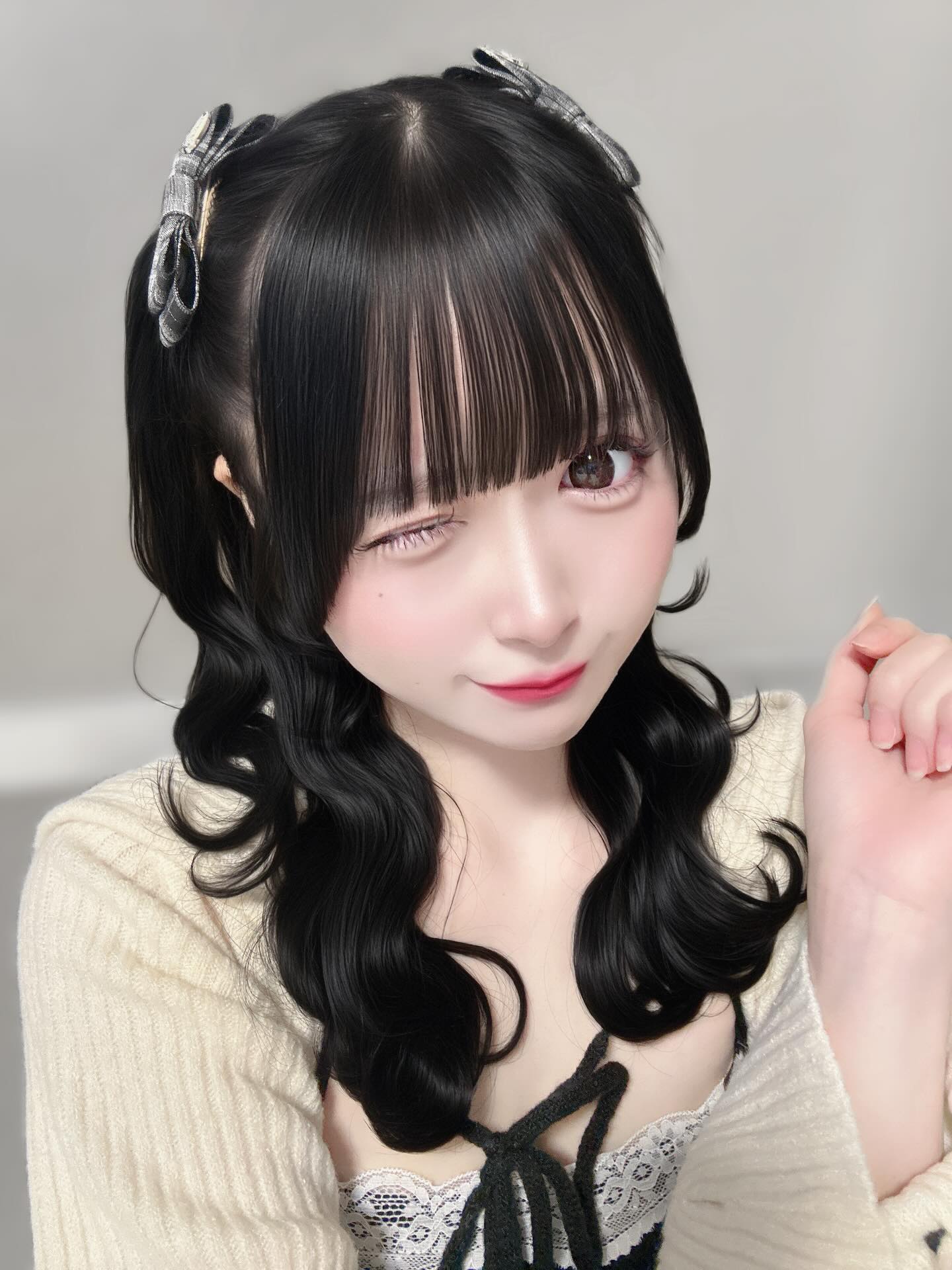 《LAFARY》チェックリボン