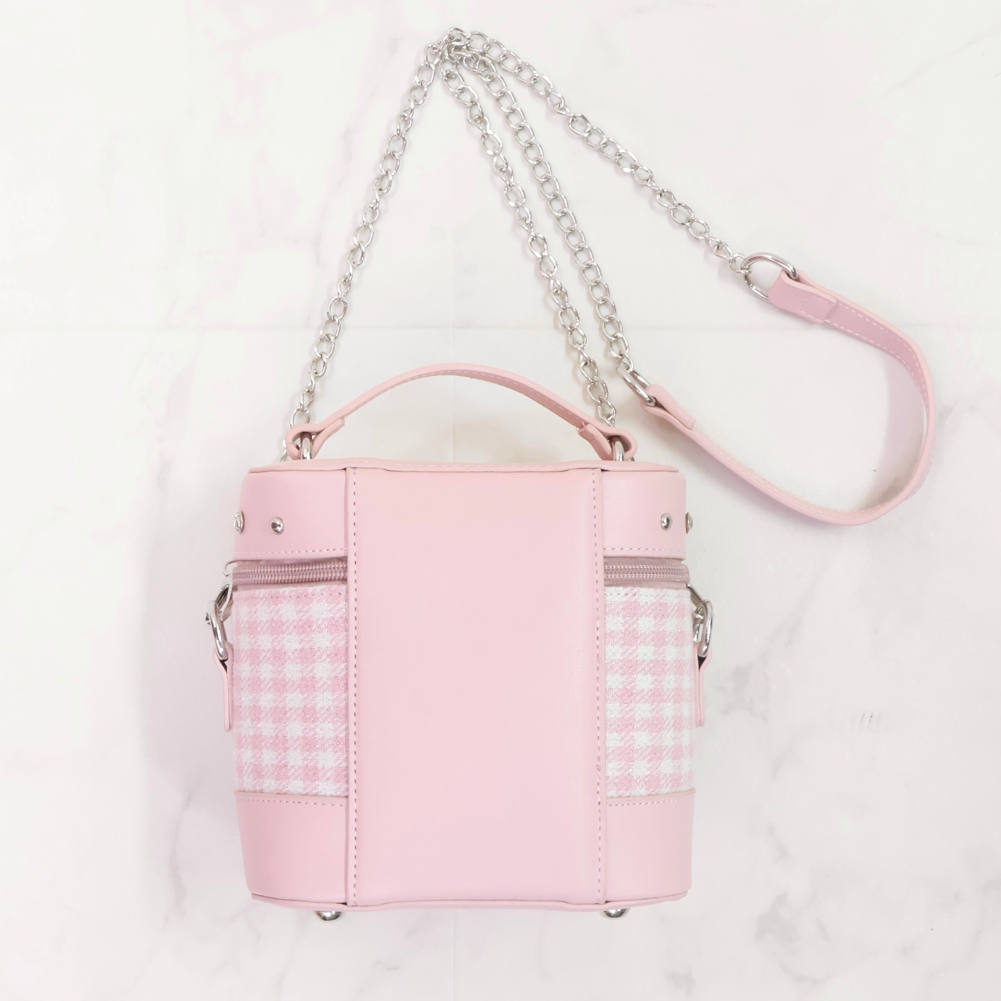 LAFARY closet》ギンガム合皮バニティバッグ- LAFARY ONLINE