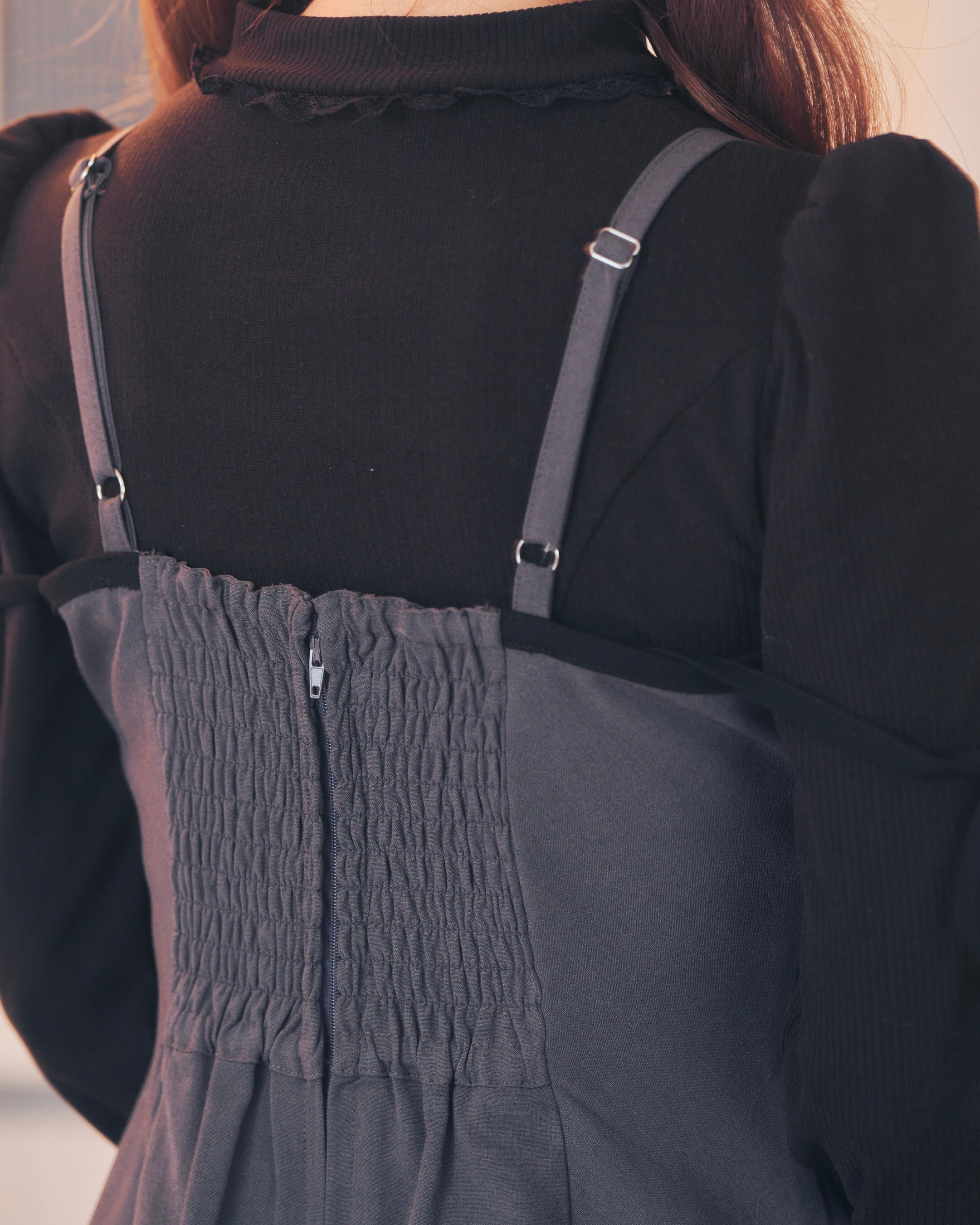 《LAFARY》ロゴ刺繍キャミワンピース