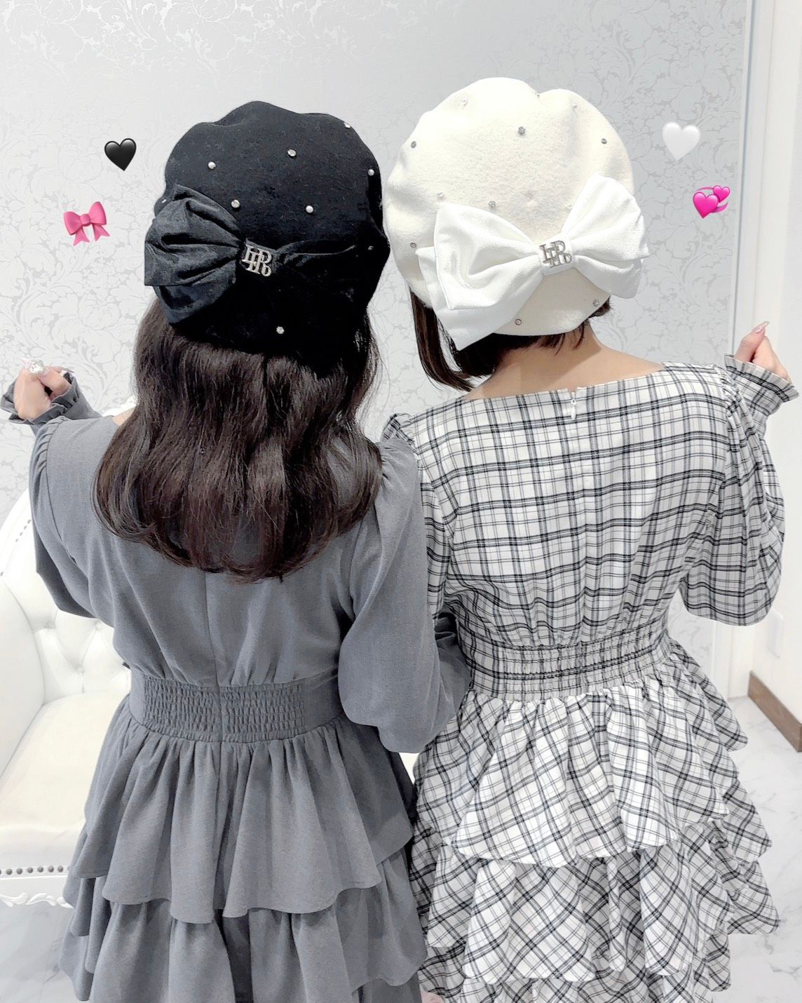 《LAFARY closet》キラキラリボンベレー帽