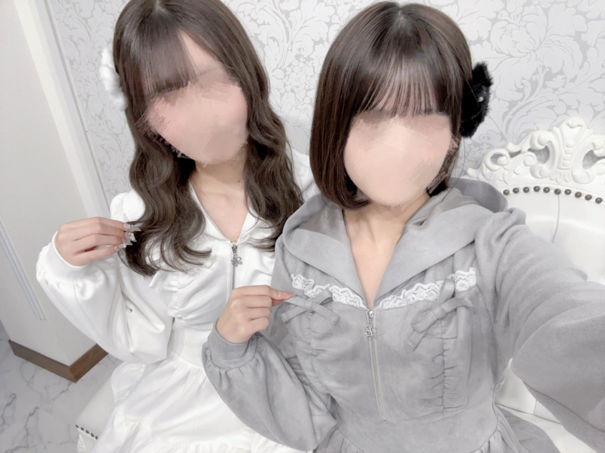 《LAFARY closet》スエードパーカーワンピ