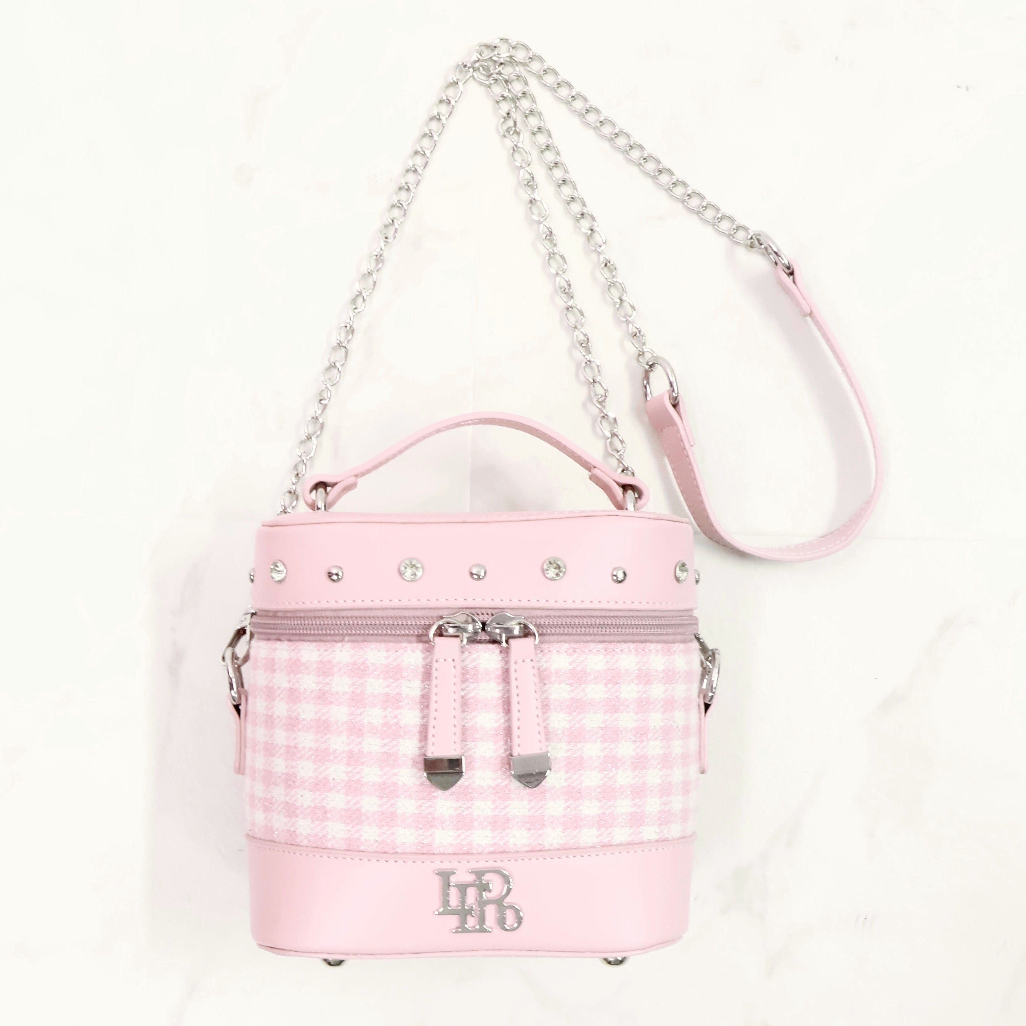 LAFARY closet》ギンガム合皮バニティバッグ- LAFARY ONLINE