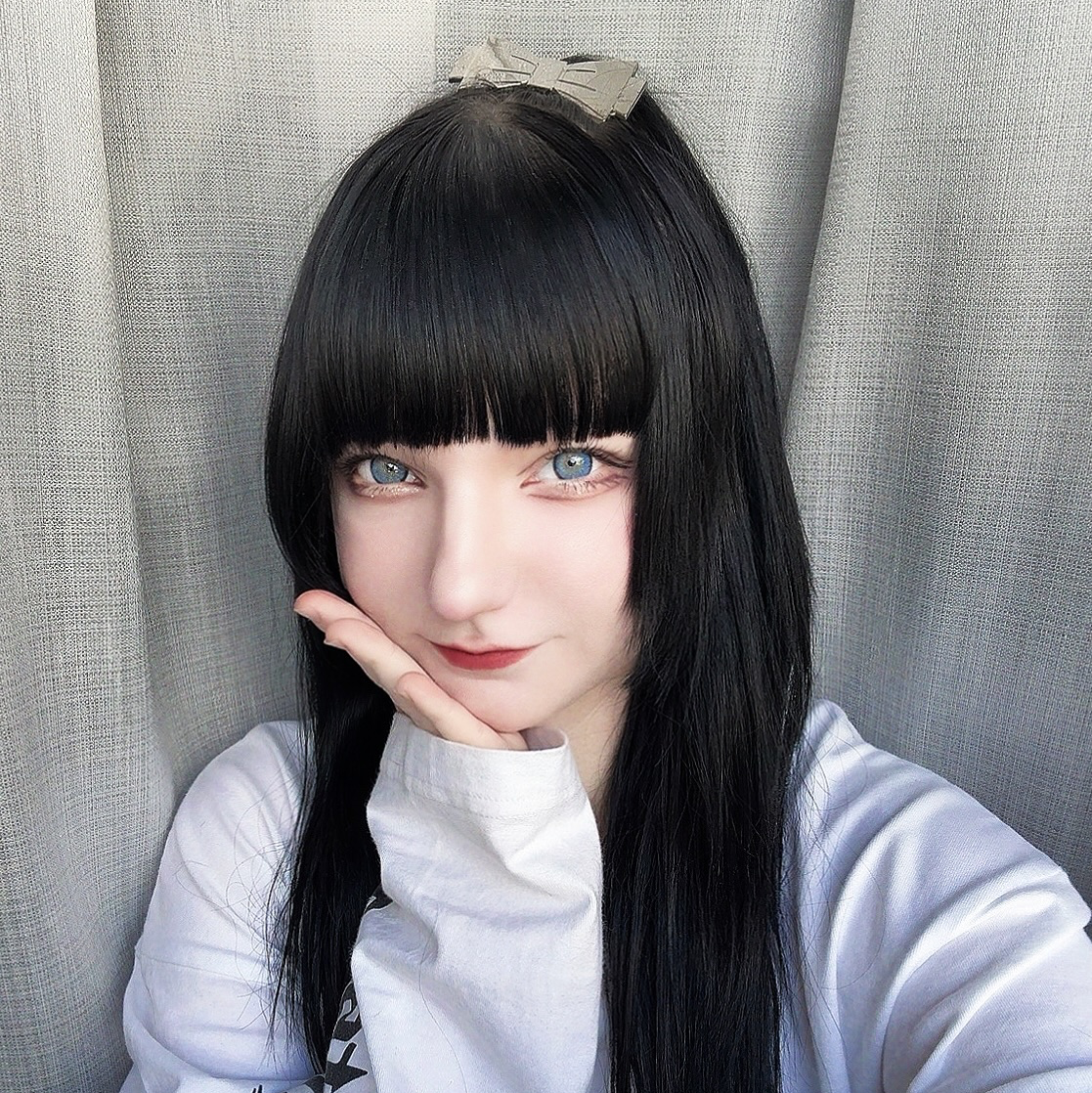 《mine》リボンシルバークリップ