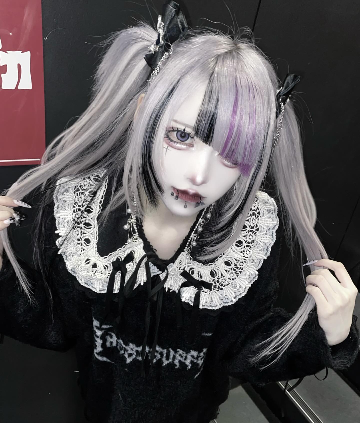 Ameri 新聞プリント オーバーサイズニット Fサイズ mine》Sweet Sufferingダメージオーバーニット- LAFARY ONLINE