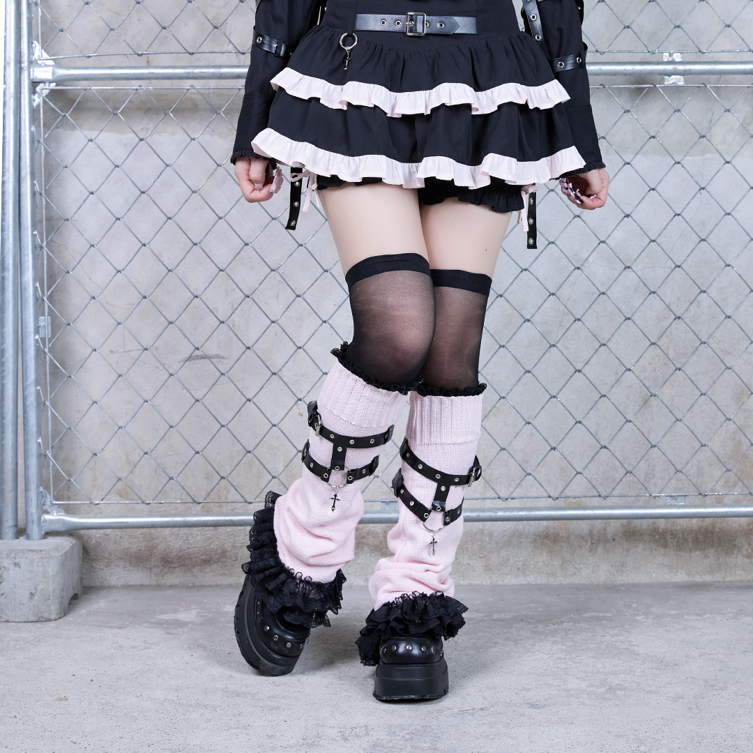 《mine》クロスガーターベルトレッグカバー