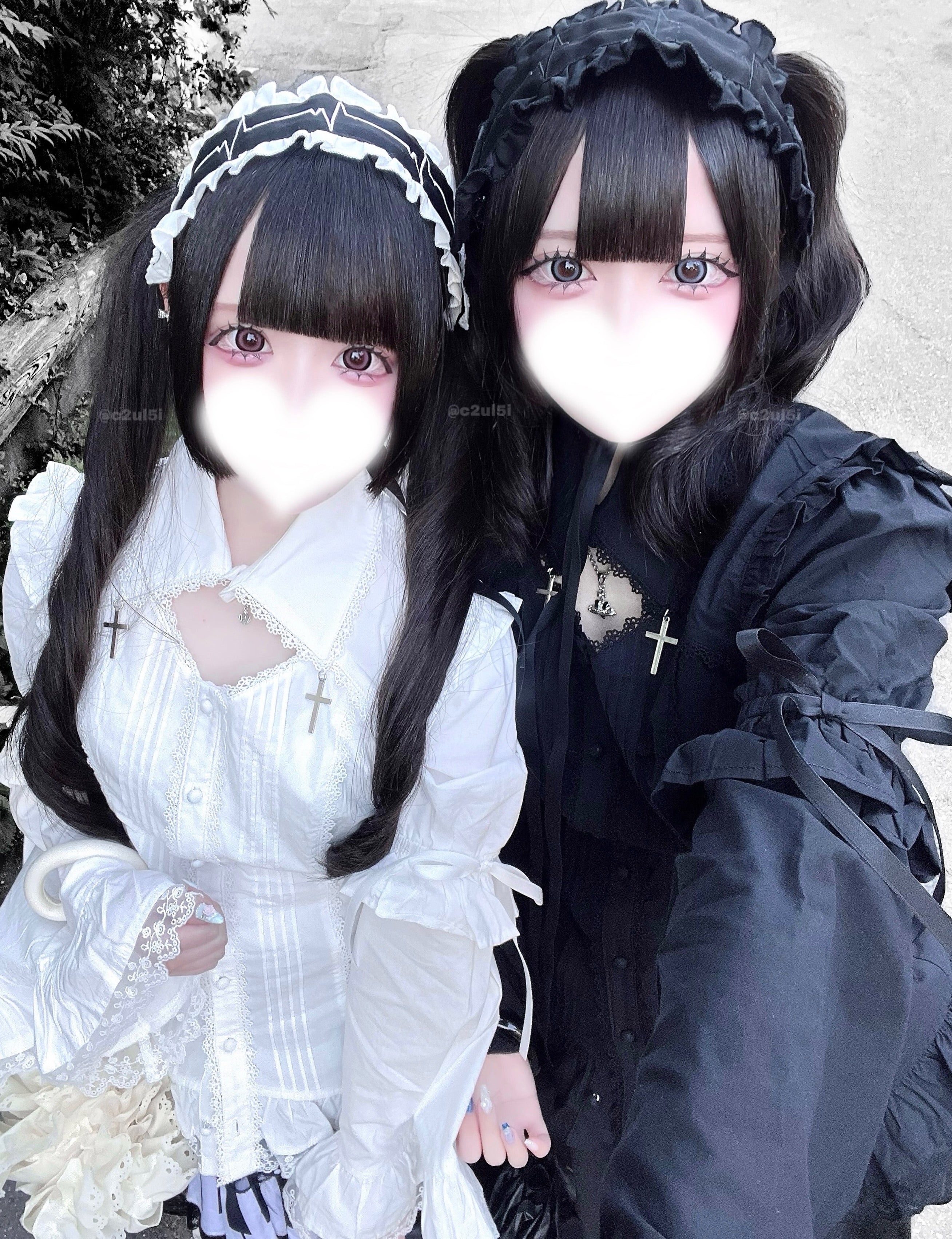 《mine》クロスベルスリーブブラウス