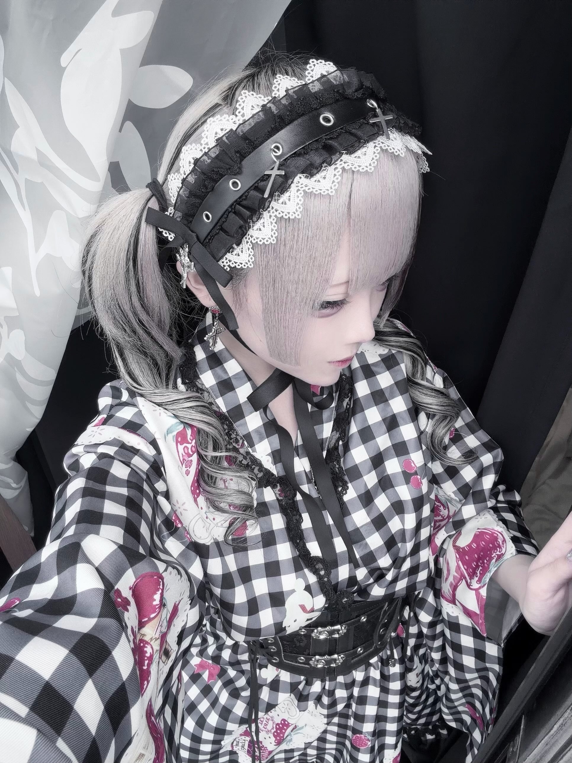 《mine》クロスレースヘッドドレス