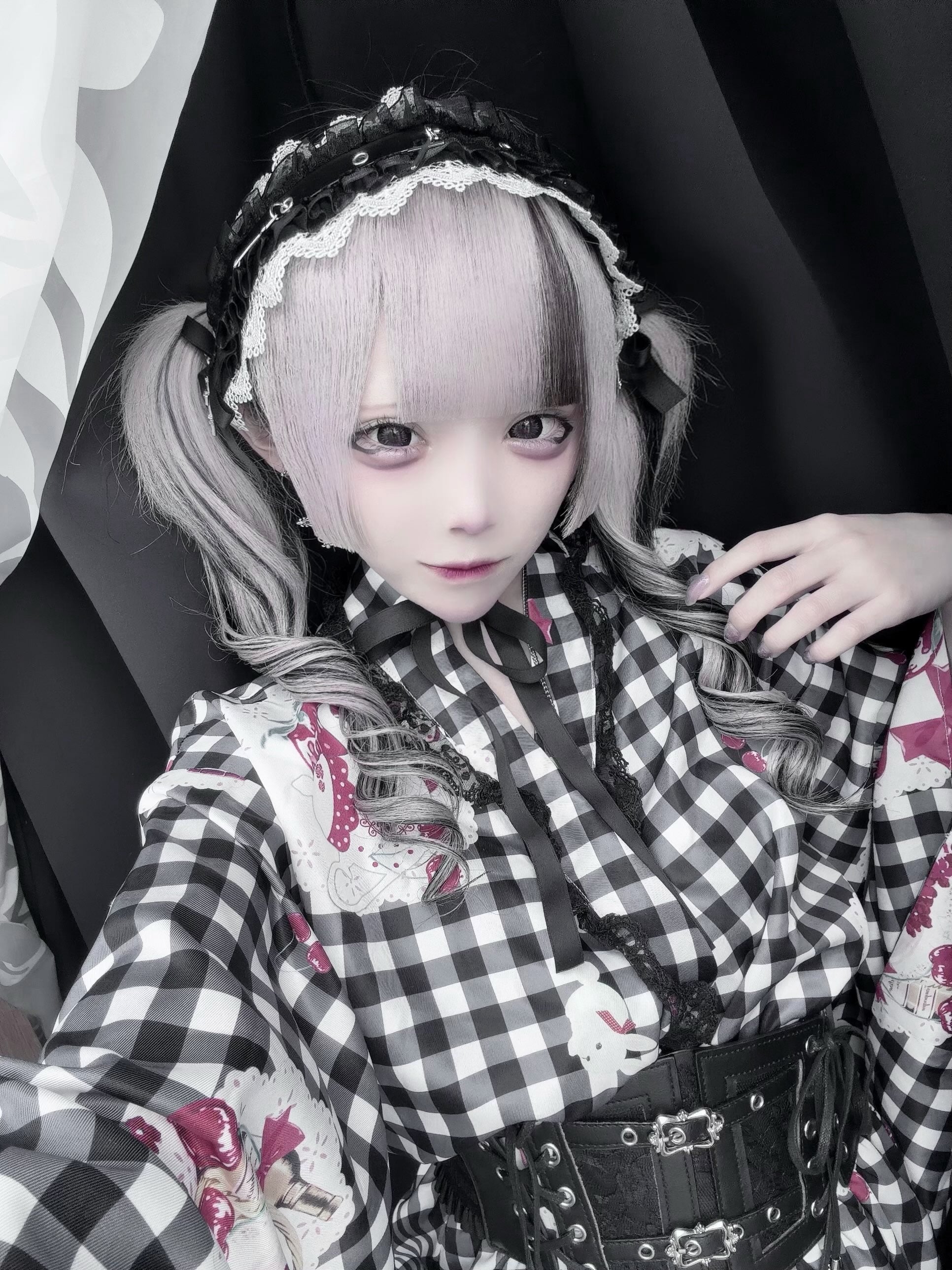 《mine》クロスレースヘッドドレス