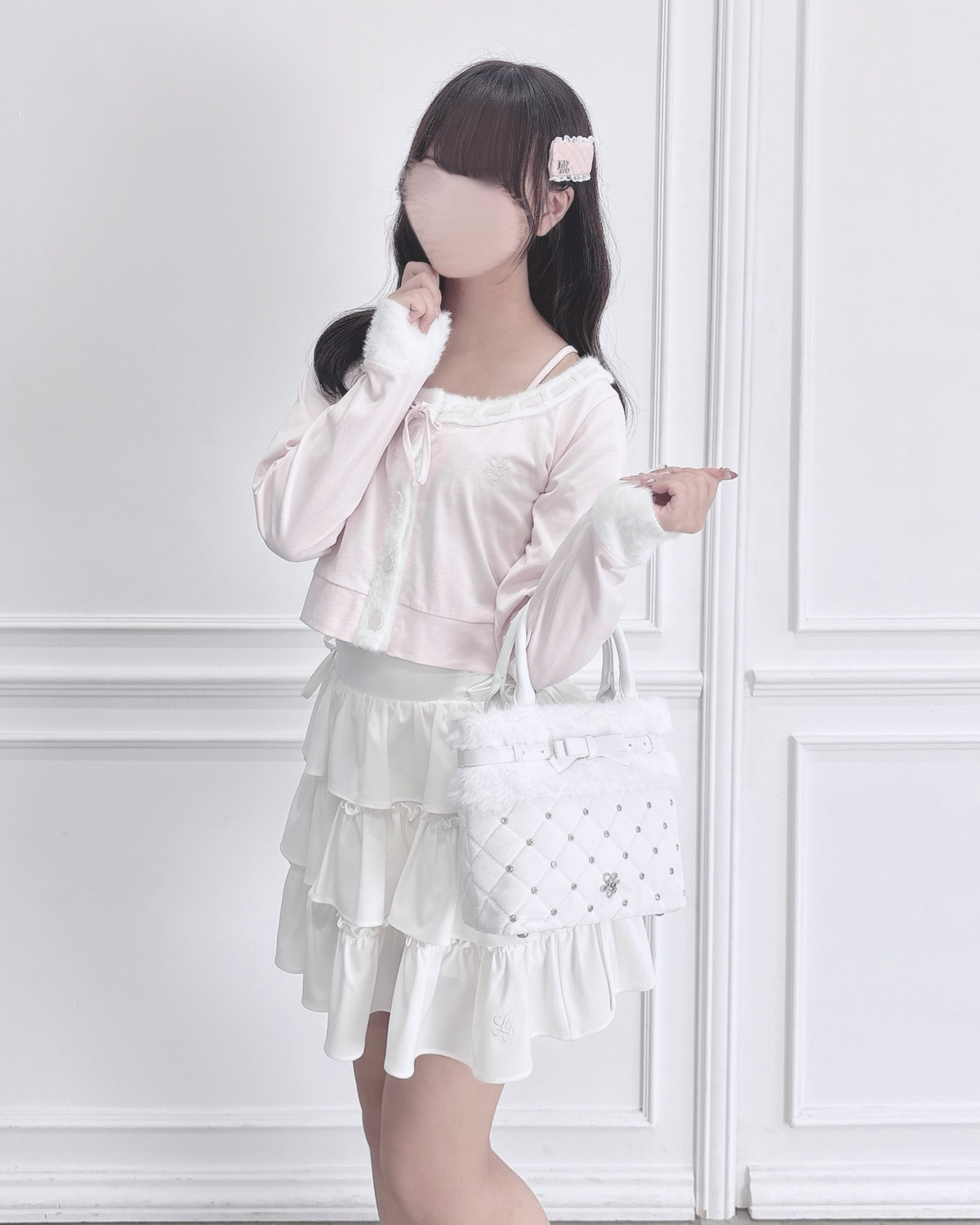 《LAFARY closet》スピンドルティアードスカパン