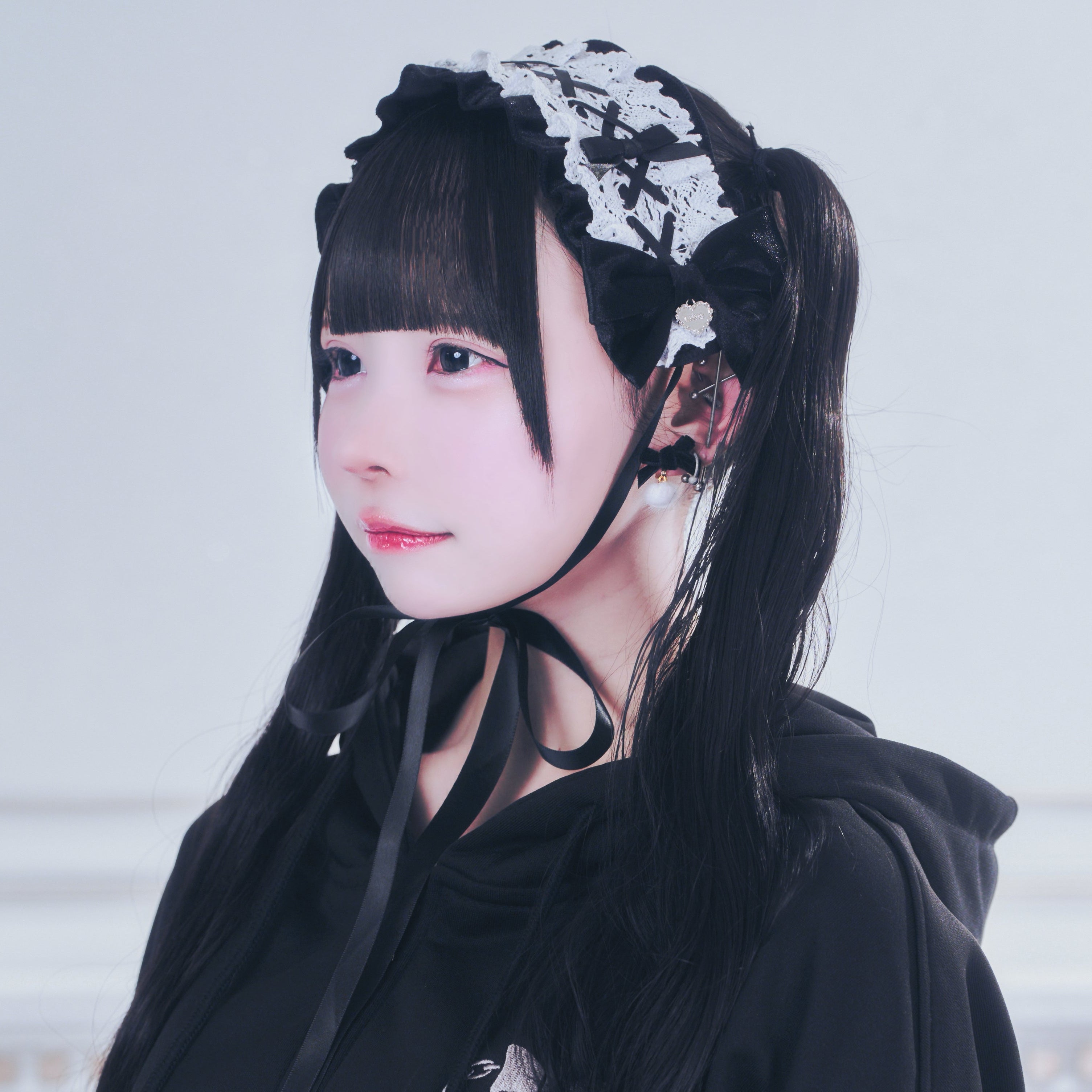 BABY ベイビー リボンヘッドドレス　黒 ダブルリボンヘッドドレス – BUNNY APARTMENT