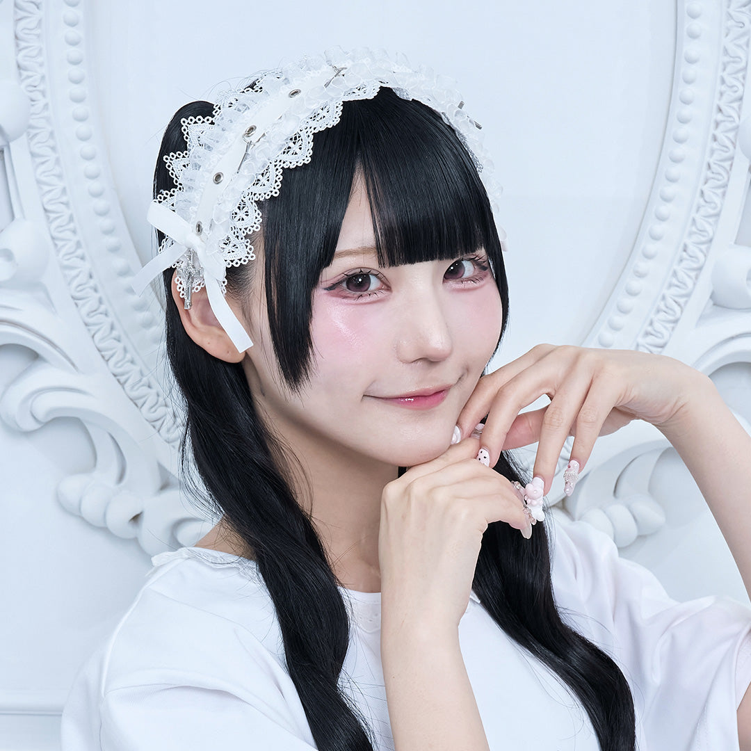 《mine》クロスレースヘッドドレス
