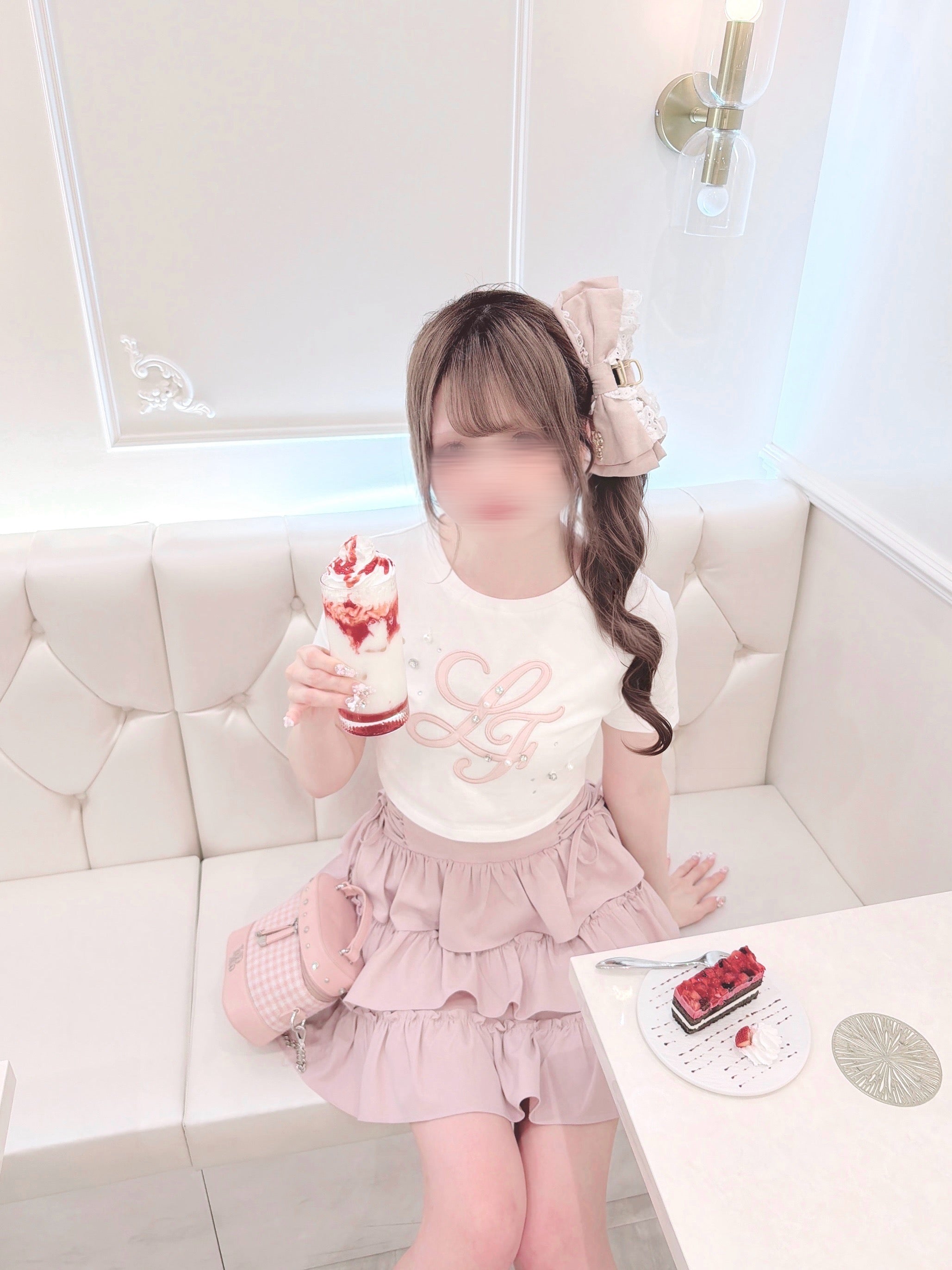《LAFARY closet》コットンレースリボンバンスクリップ