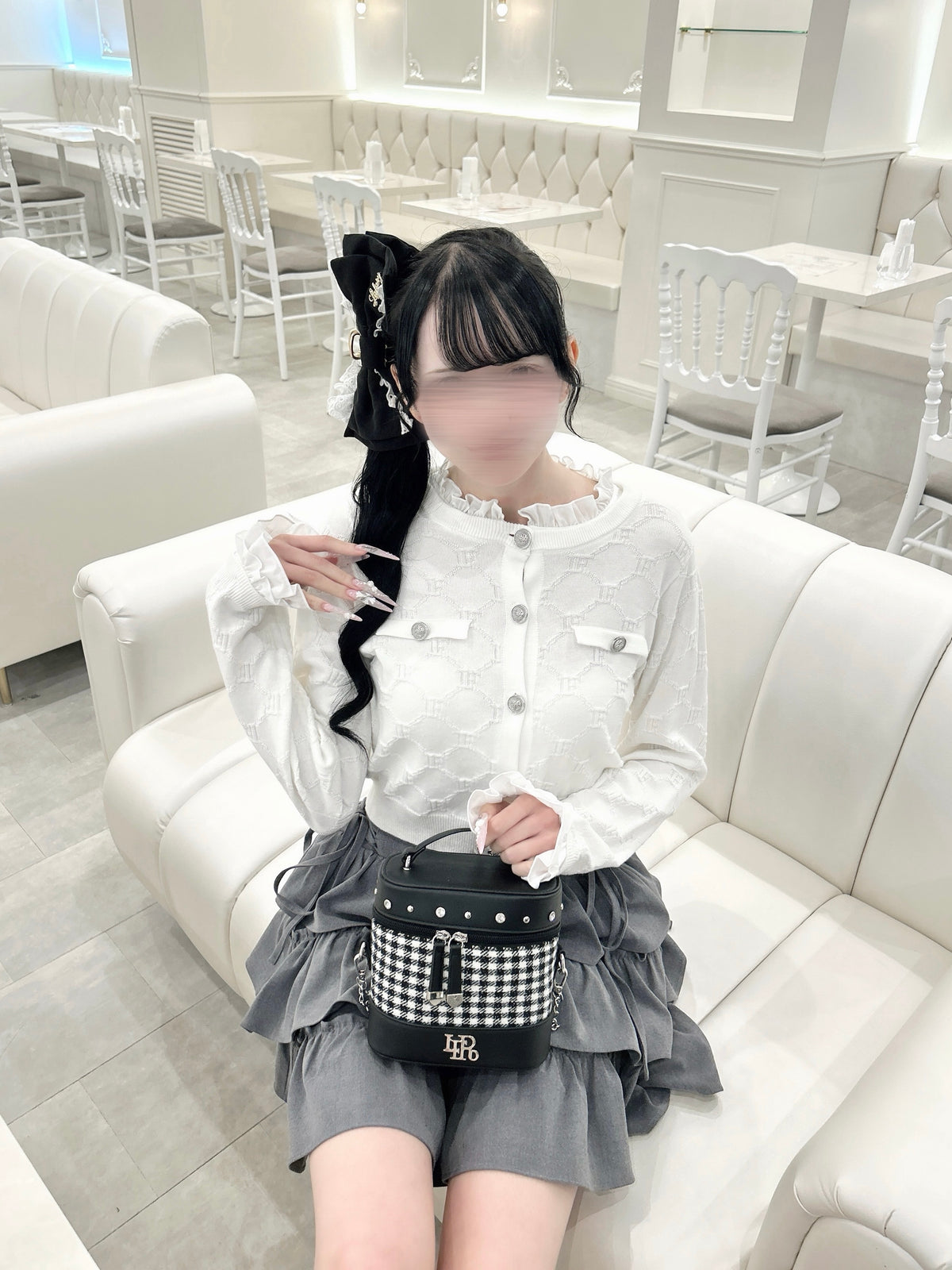 《LAFARY closet》スピンドルティアードスカパン