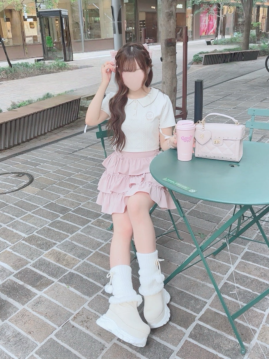 《LAFARY closet》スピンドルティアードスカパン