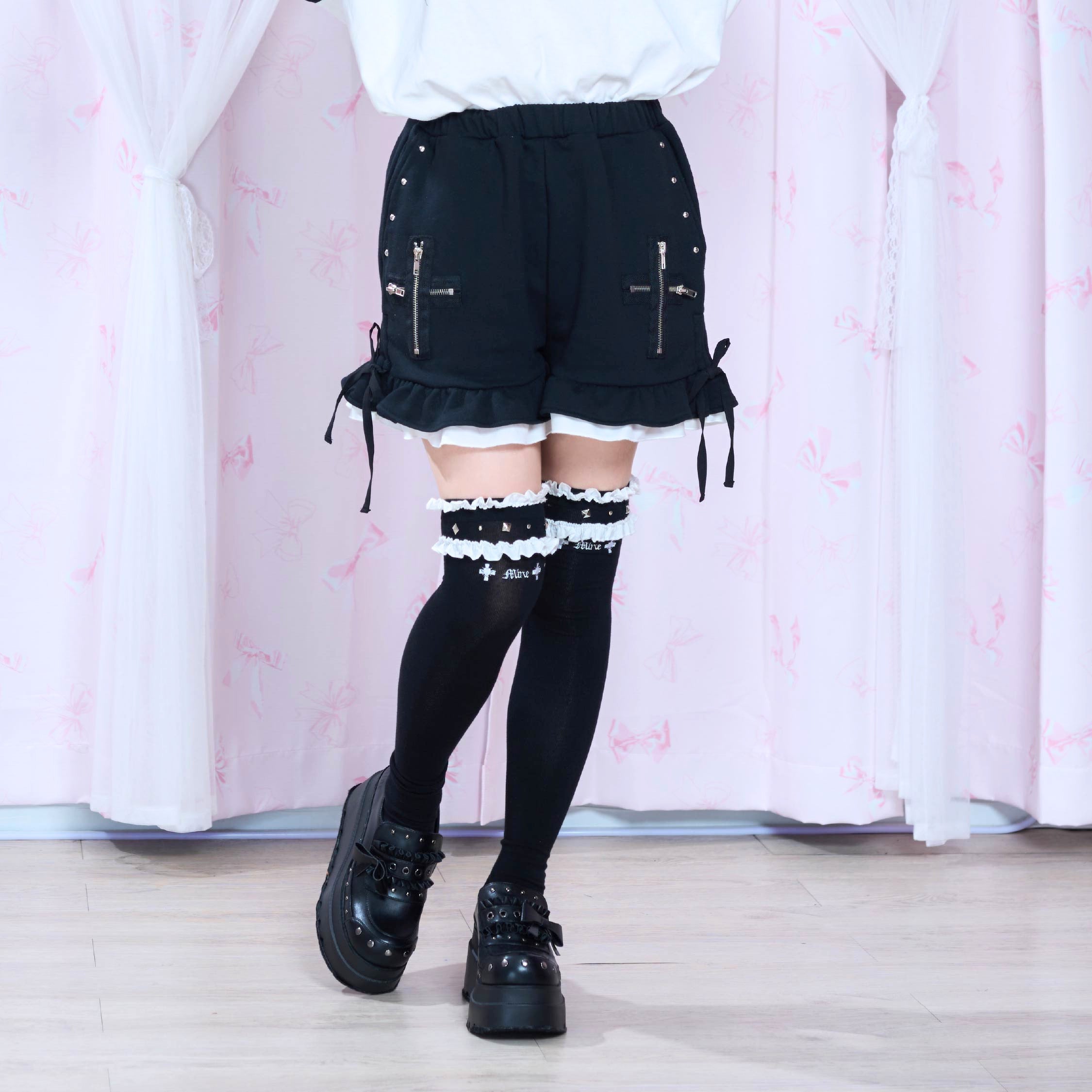 《mine》ジップクロスショートパンツ