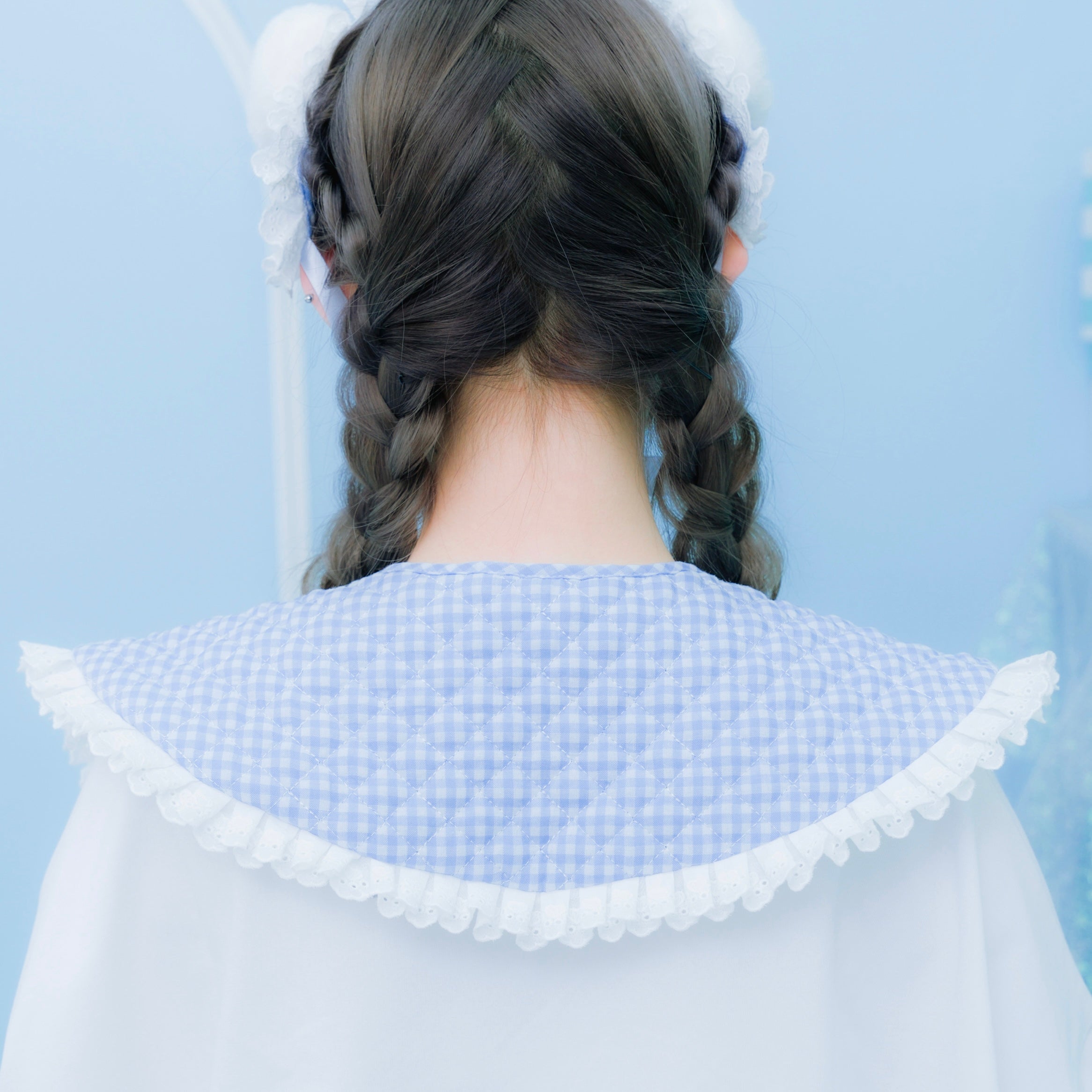 《mine》キルティングチェック付け襟