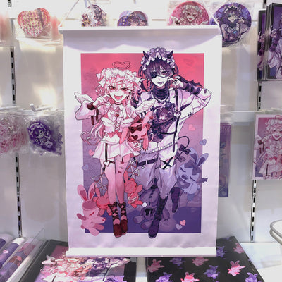 《くろうめ×Lafary》タペストリー