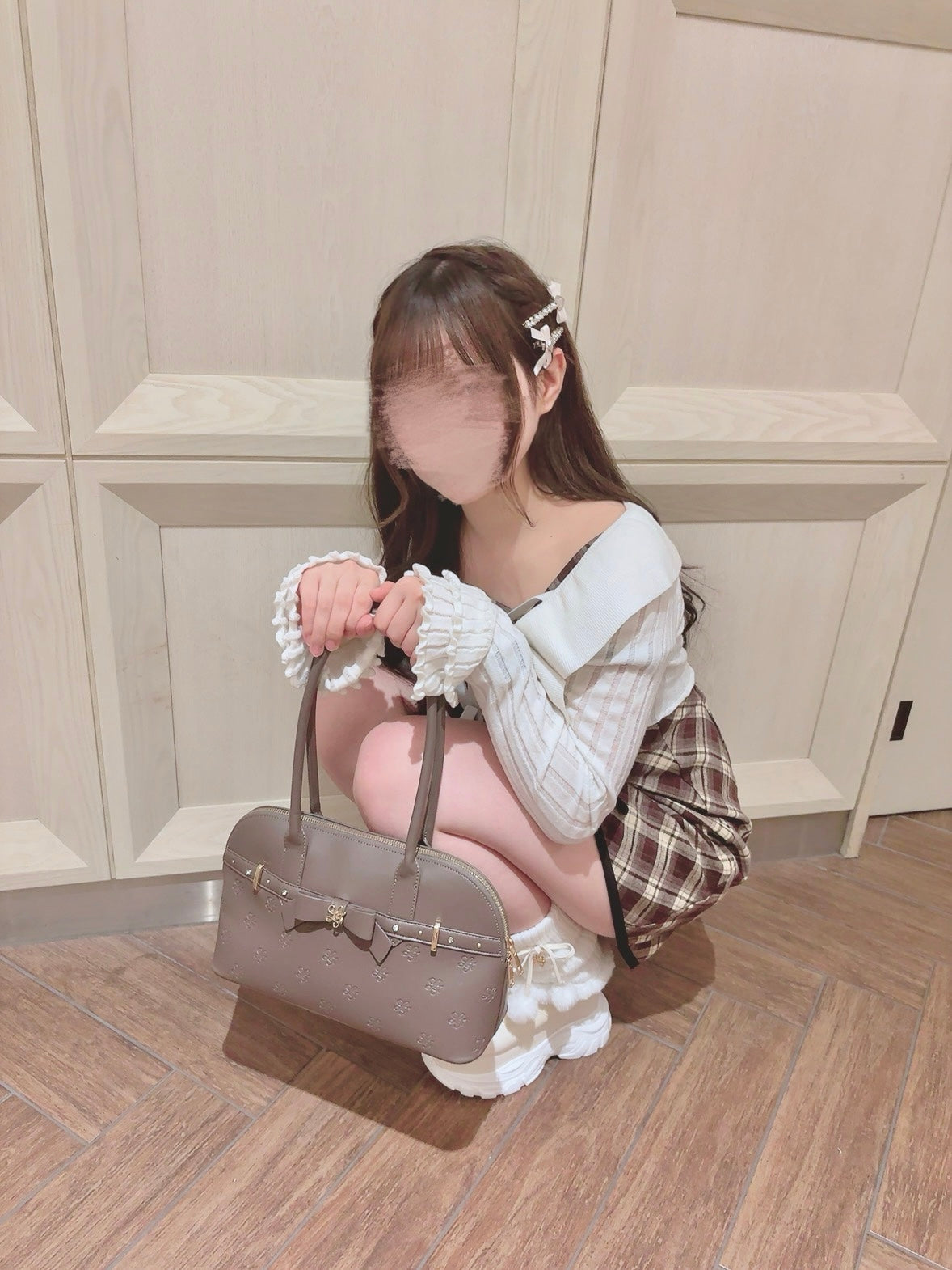《LAFARY closet》フリルニットカーディガン