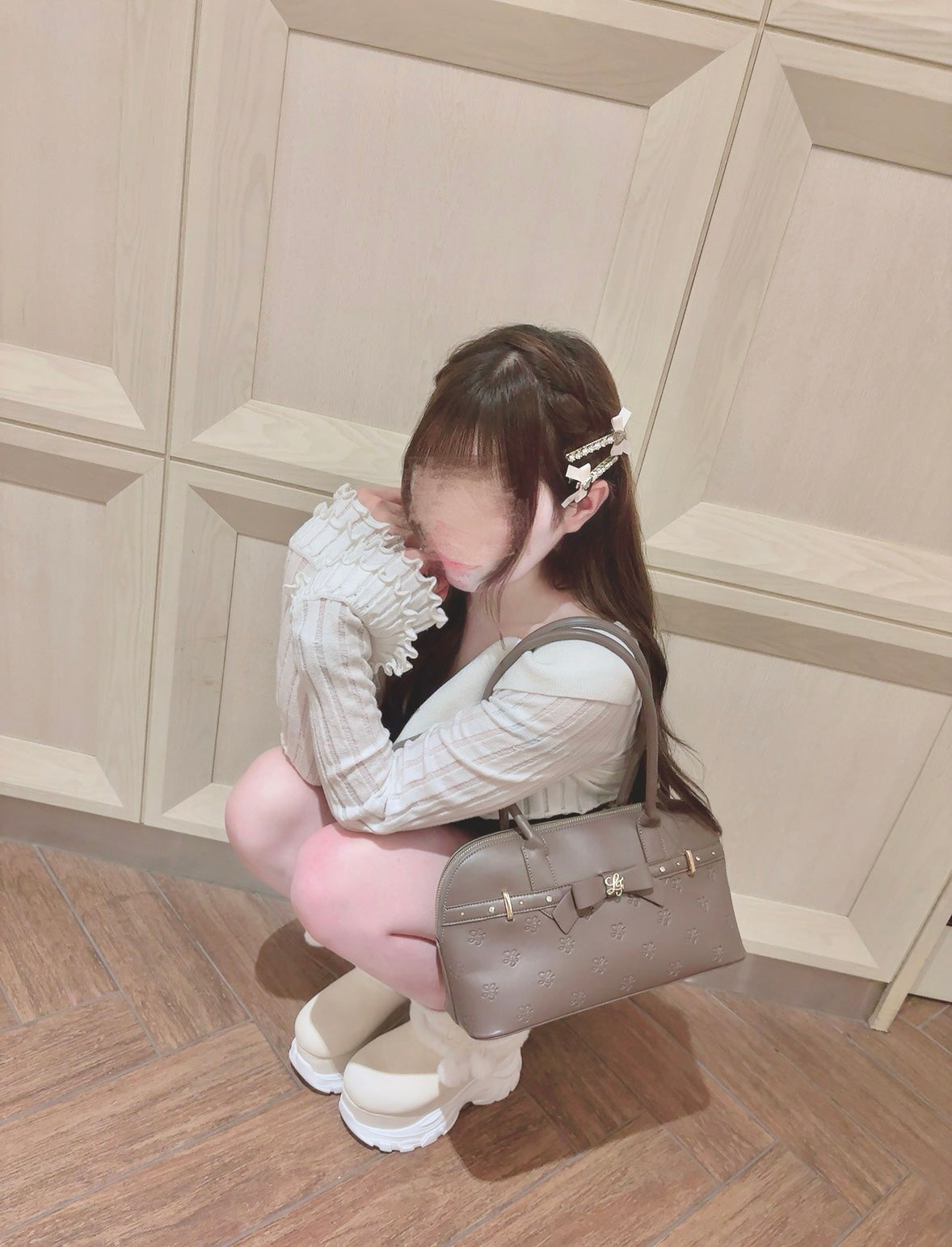 《LAFARY closet》ハートリボンヘアクリップ