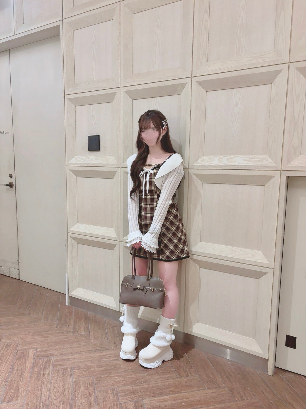 《LAFARY closet》フリルニットカーディガン