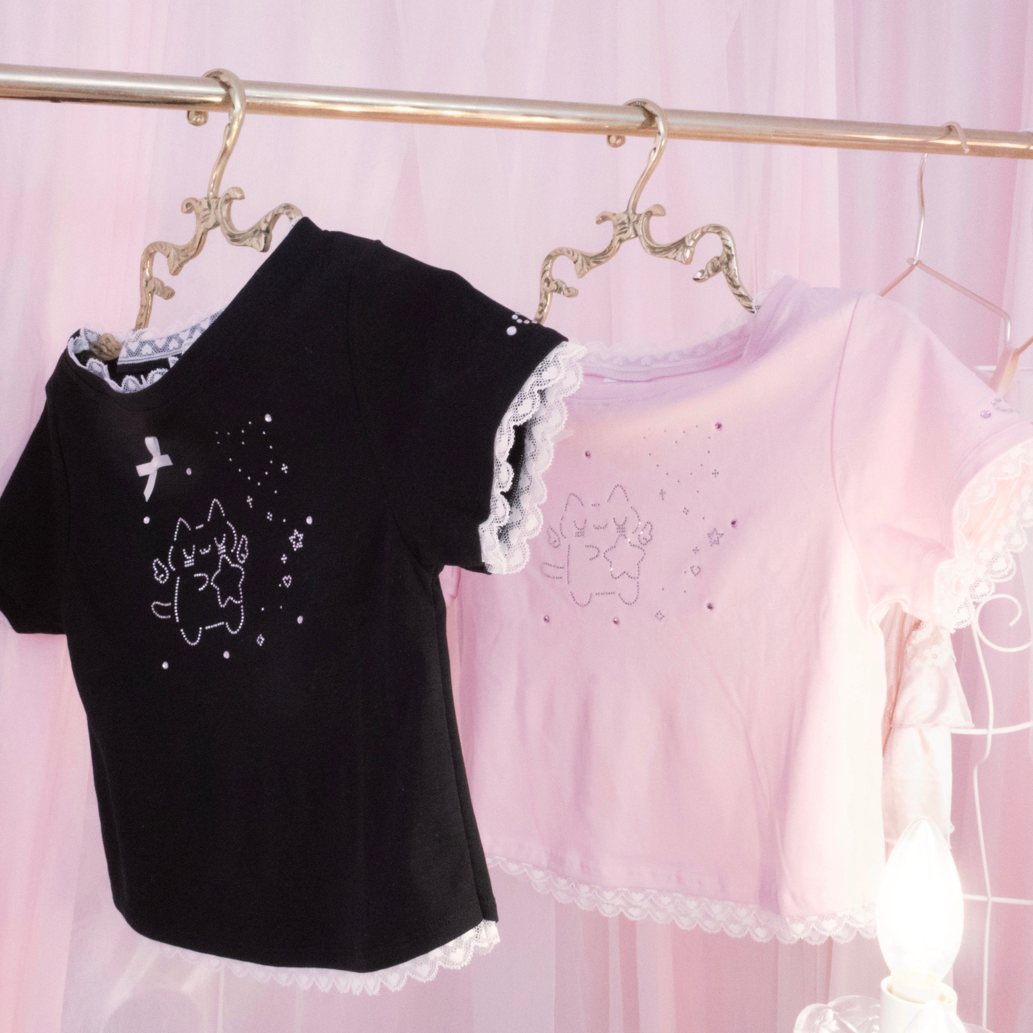 《mine》アスキーキャットミニTシャツ
