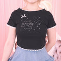 《mine》アスキーキャットミニTシャツ
