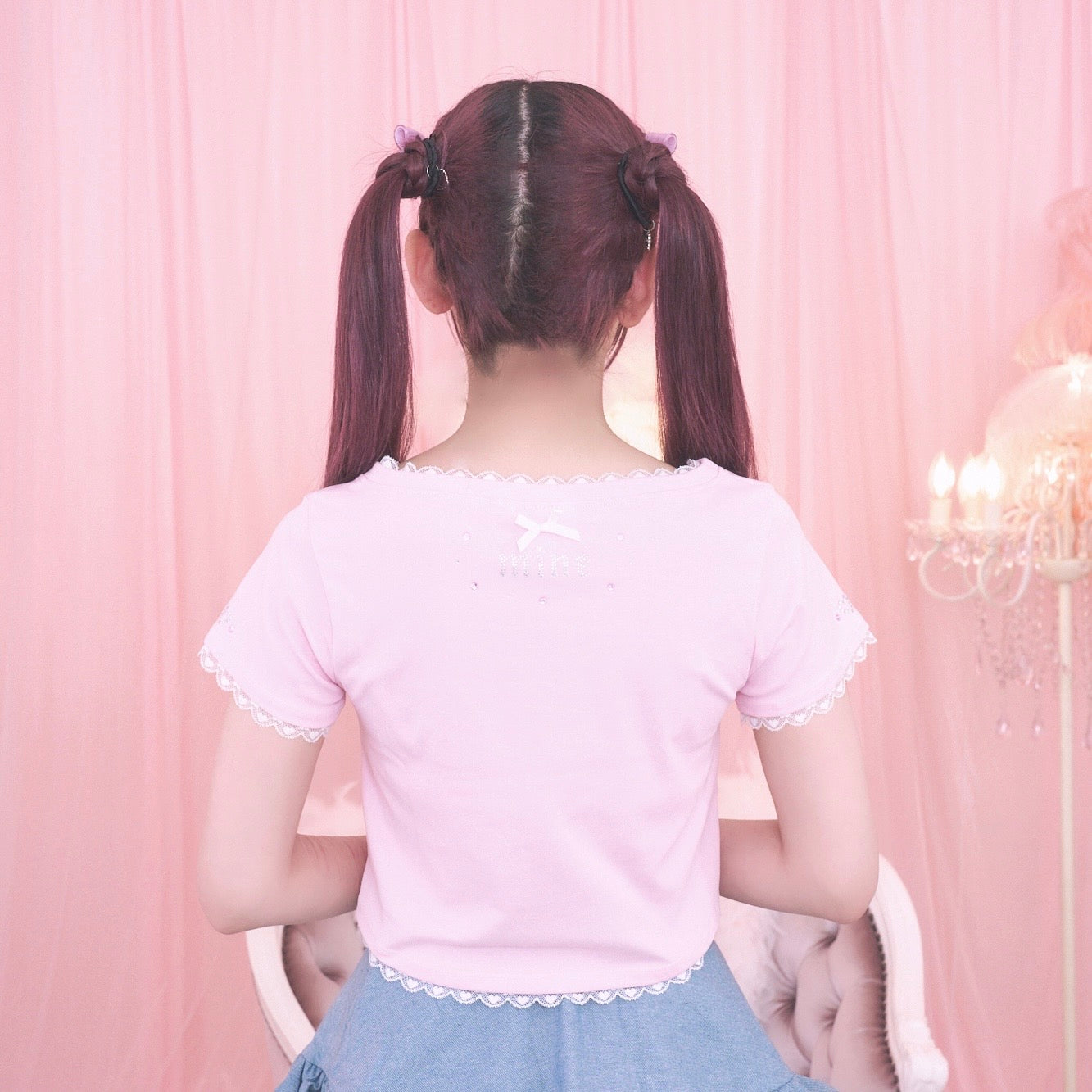 《mine》アスキーキャットミニTシャツ