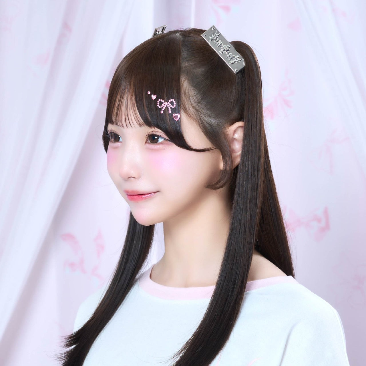 《mine》BrattYメタルプレートヘアピン