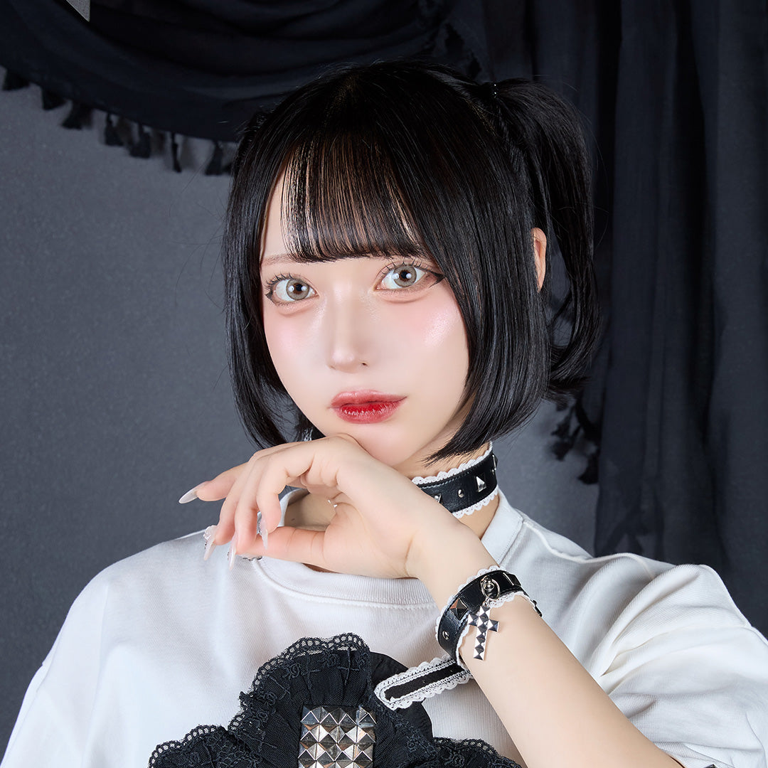 《mine》スタッズクロスレースブレスレット