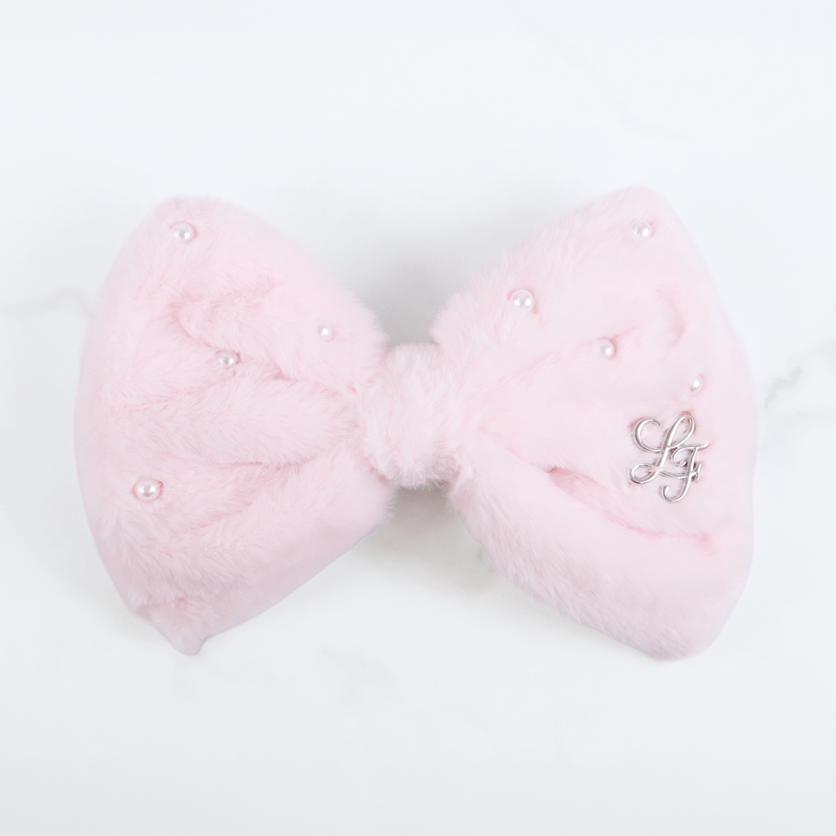 《LAFARY closet》ファーリボンバレッタ