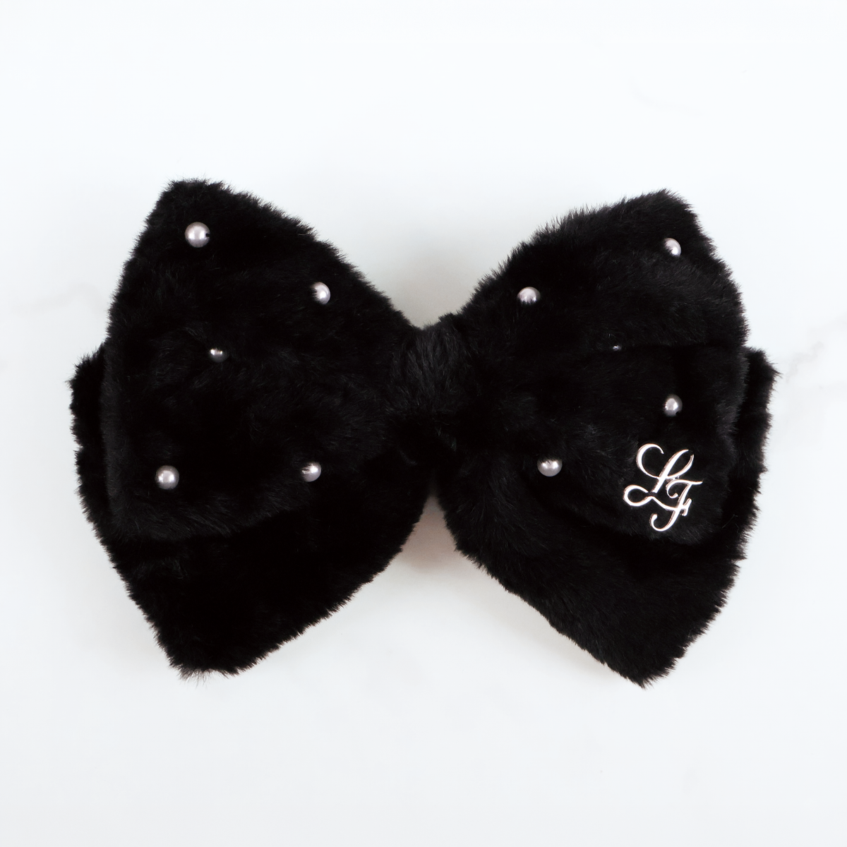 《LAFARY closet》ファーリボンバレッタ