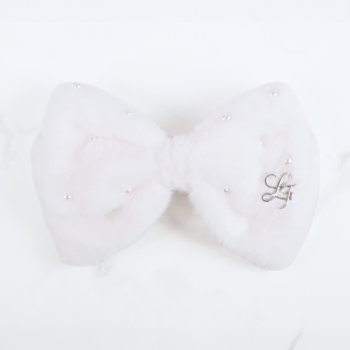 《LAFARY closet》ファーリボンバレッタ