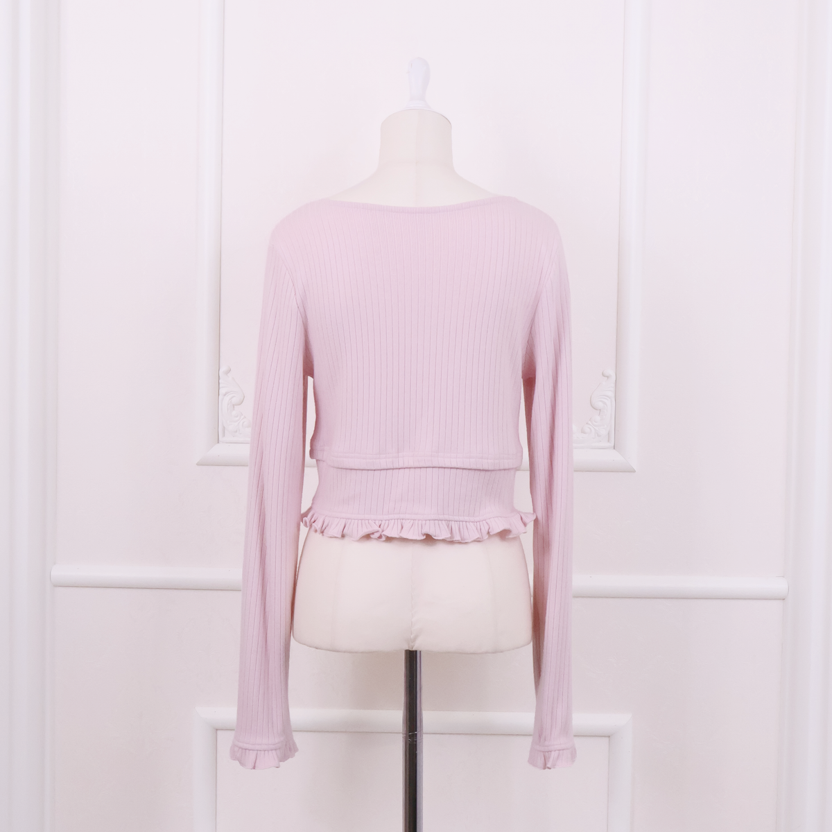 《LAFARY closet》ロゴリボンレイヤードトップス