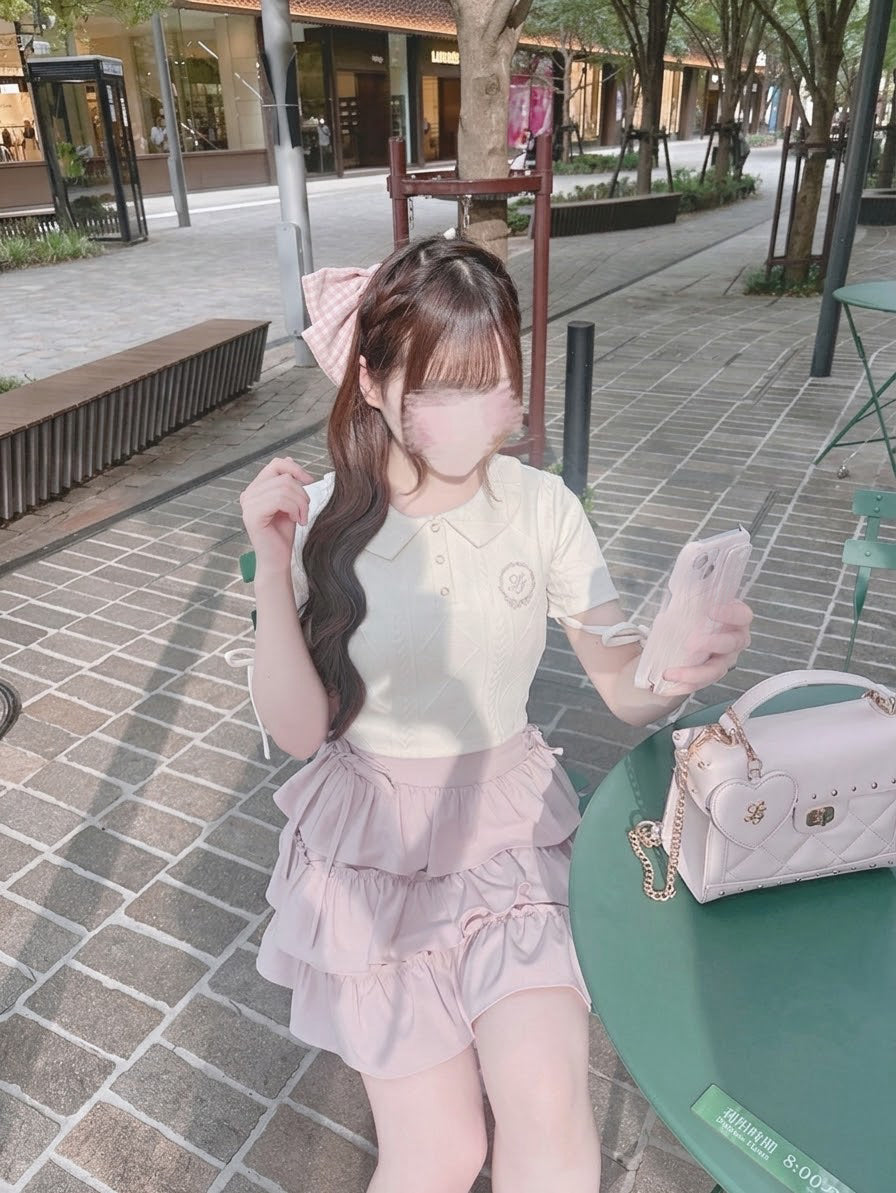 《LAFARY closet》エンブレムポロトップス