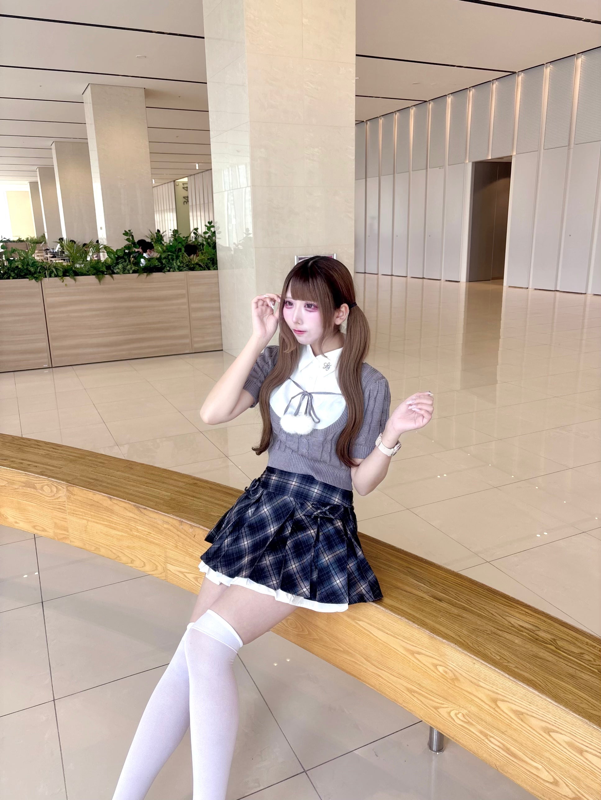 《LAFARY closet》プリーツフリルスカパン