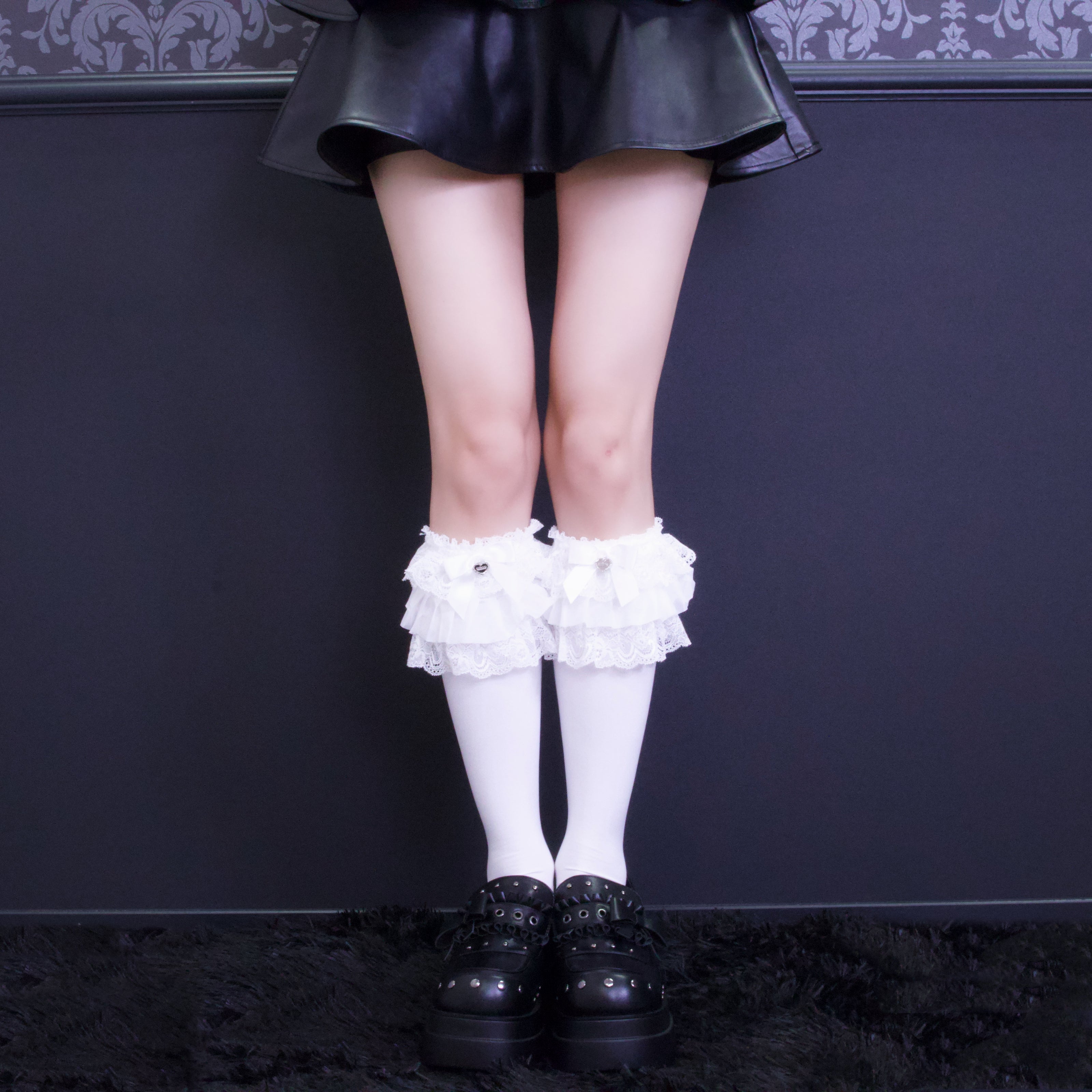 《mine》ロリィタフリル　ソックス