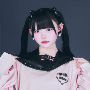 《mine》セーラーレザー付け襟 1