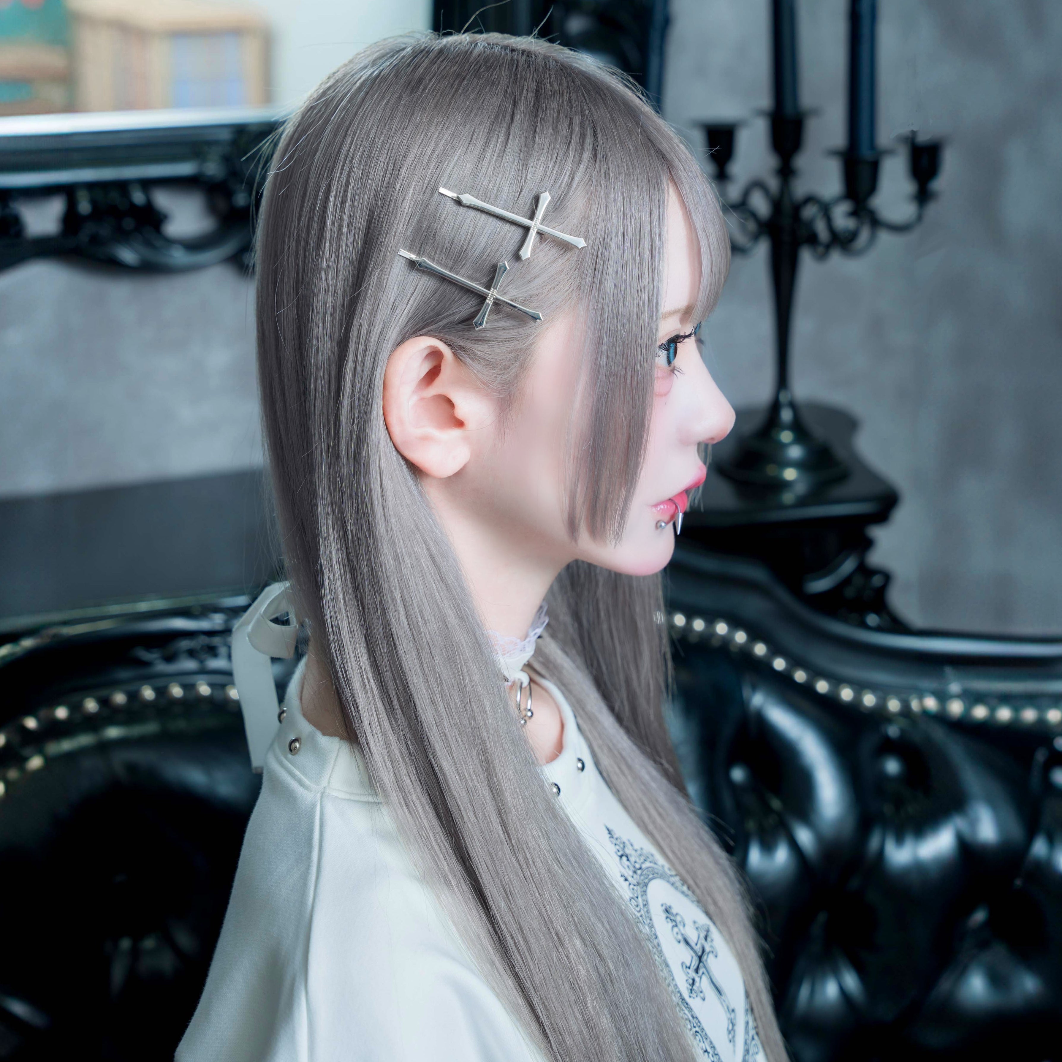 《mine》クロスシルバーピン