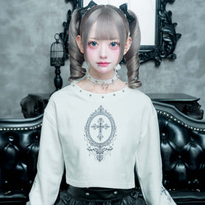 《mine》クロスミニ丈トレーナー 1
