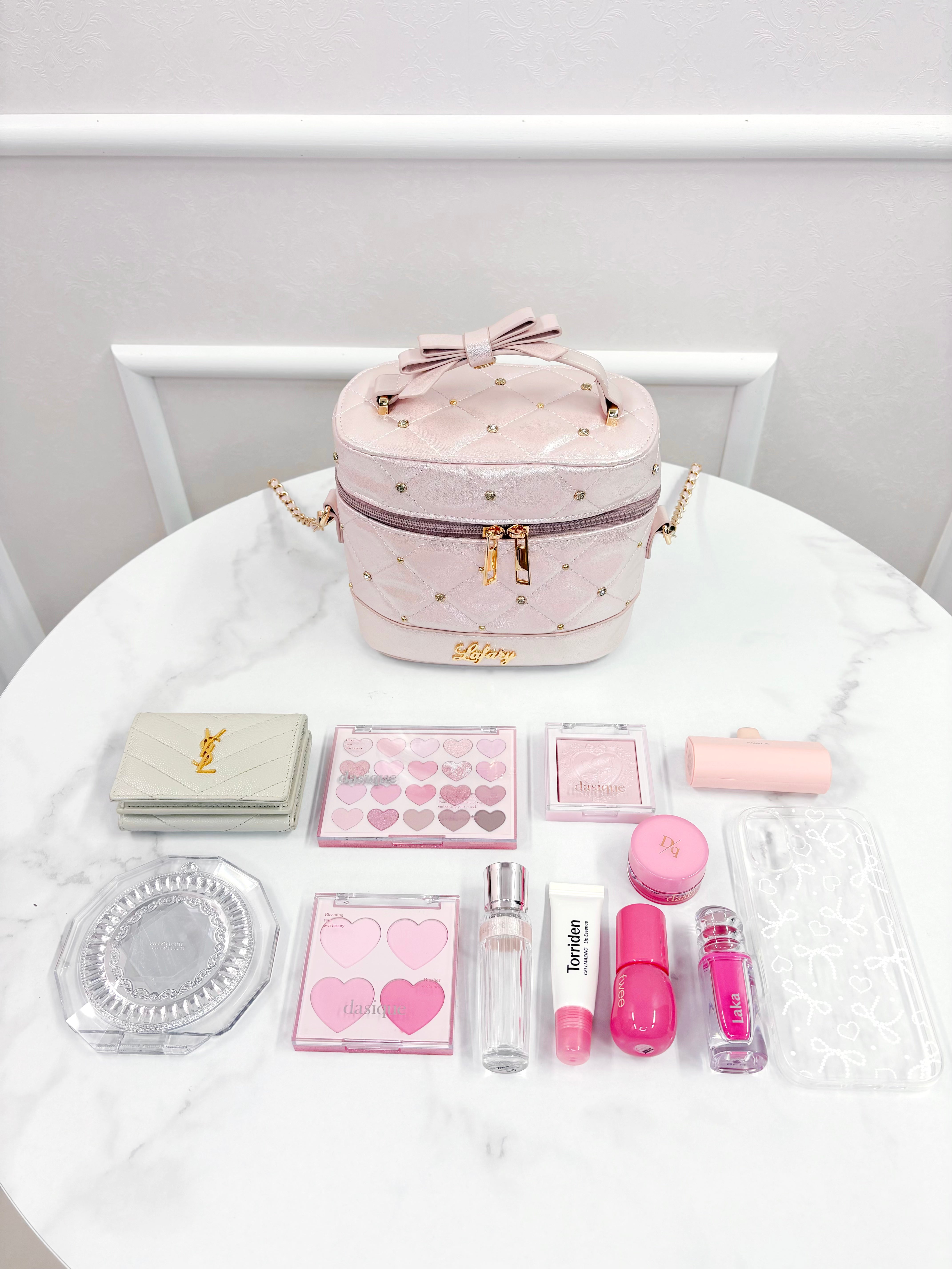 《LAFARY closet》ビジューキルティングバニティバッグ